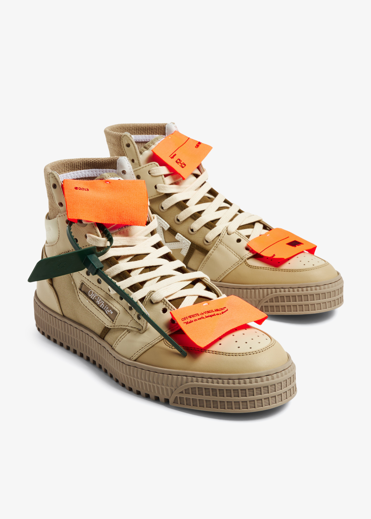 OFF-WHITE ラウントトゥハイヒルフツ OWID022F22LEA001 1010 Off-White 3.0 Off-Court sneakers for Women - Beige in UAE