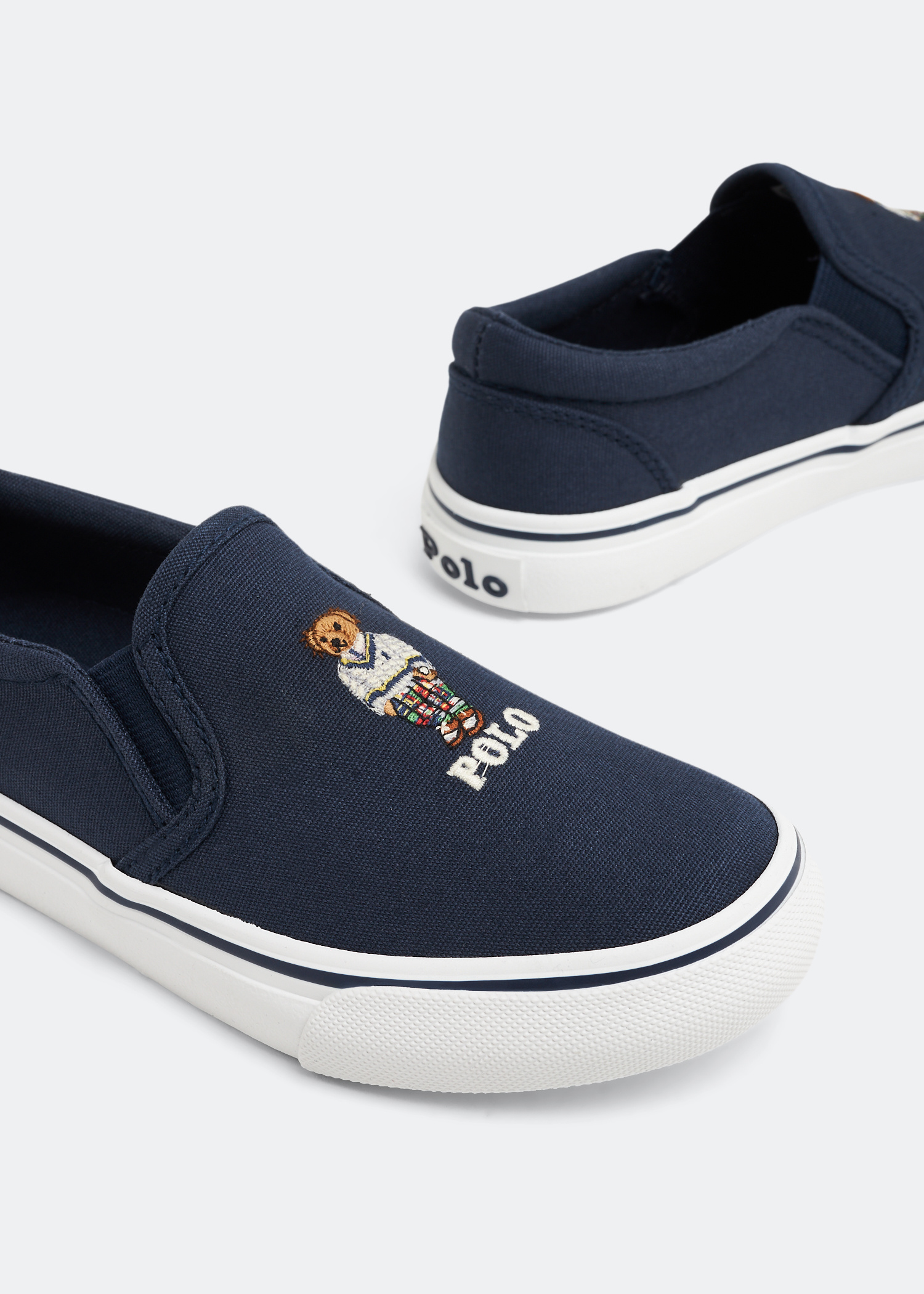 Polo Ralph Lauren Keaton Bear slip-on sneakers for Boy - Blue in