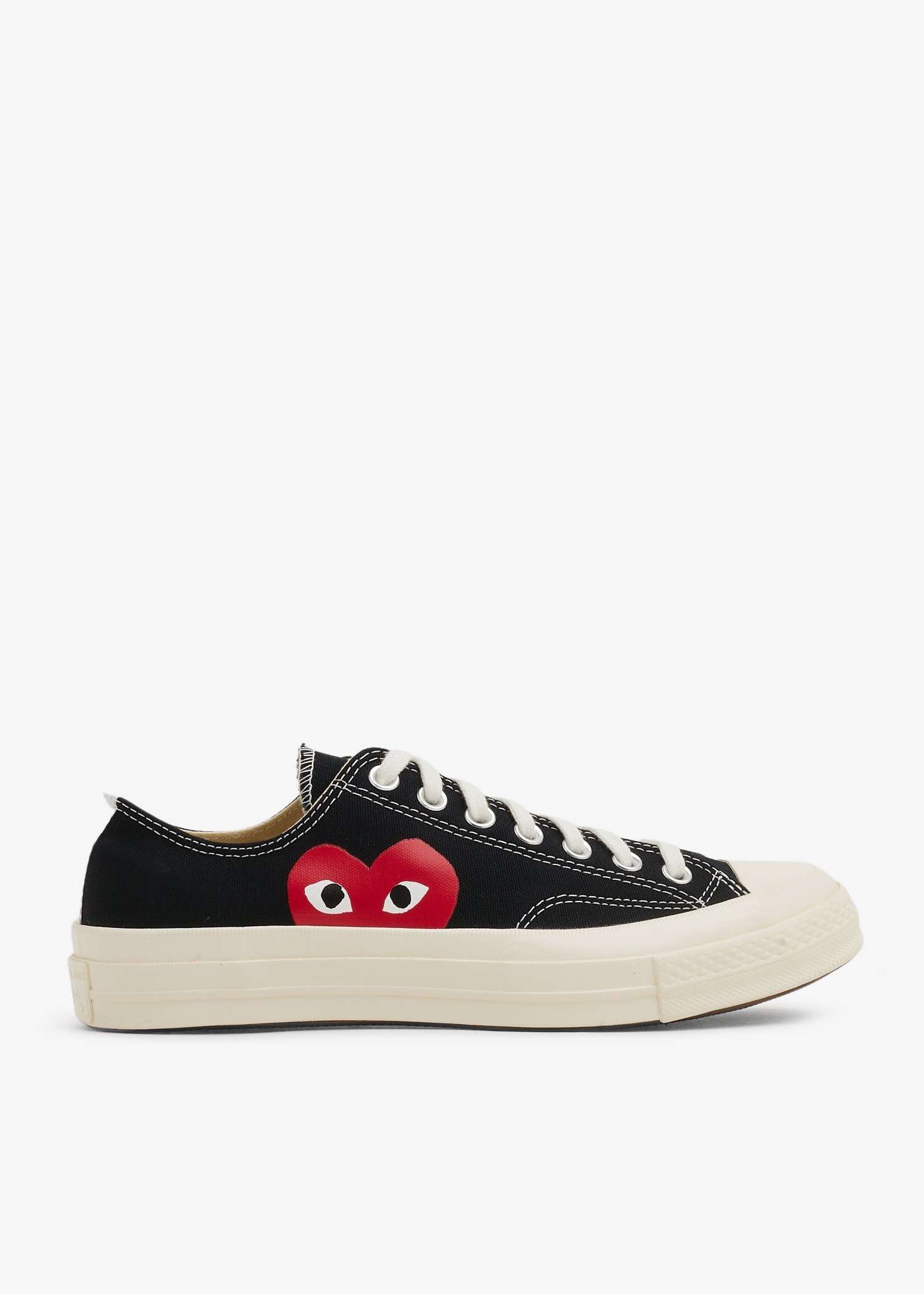 スニーカー COMME DES GARCONS Men Sneakers AZK1280011 Black Black Comme Des Garçons x Nike レースアップ レザースニーカー