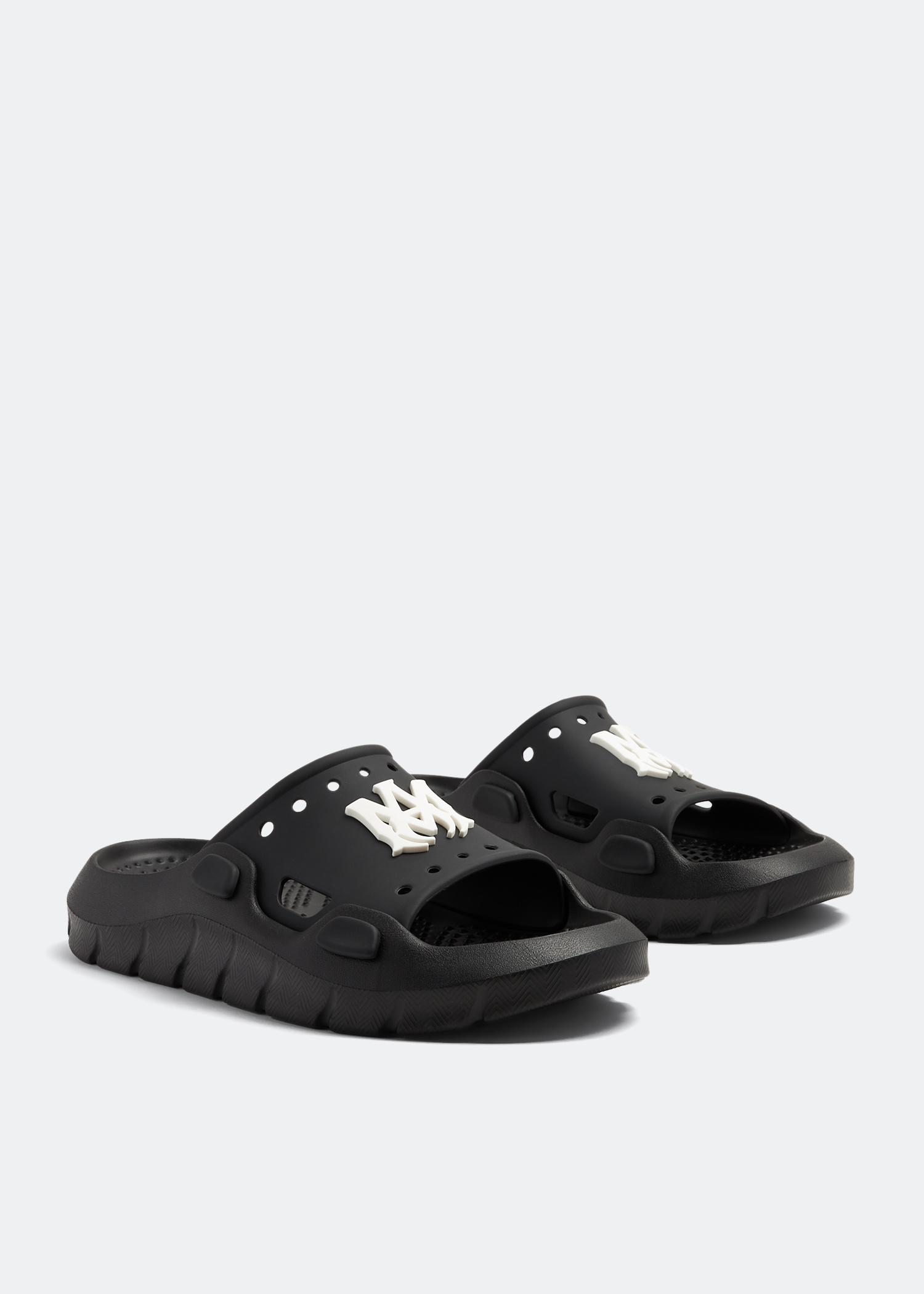 AMIRI Sunday slides for Men - Black in Qatar | Level Shoes