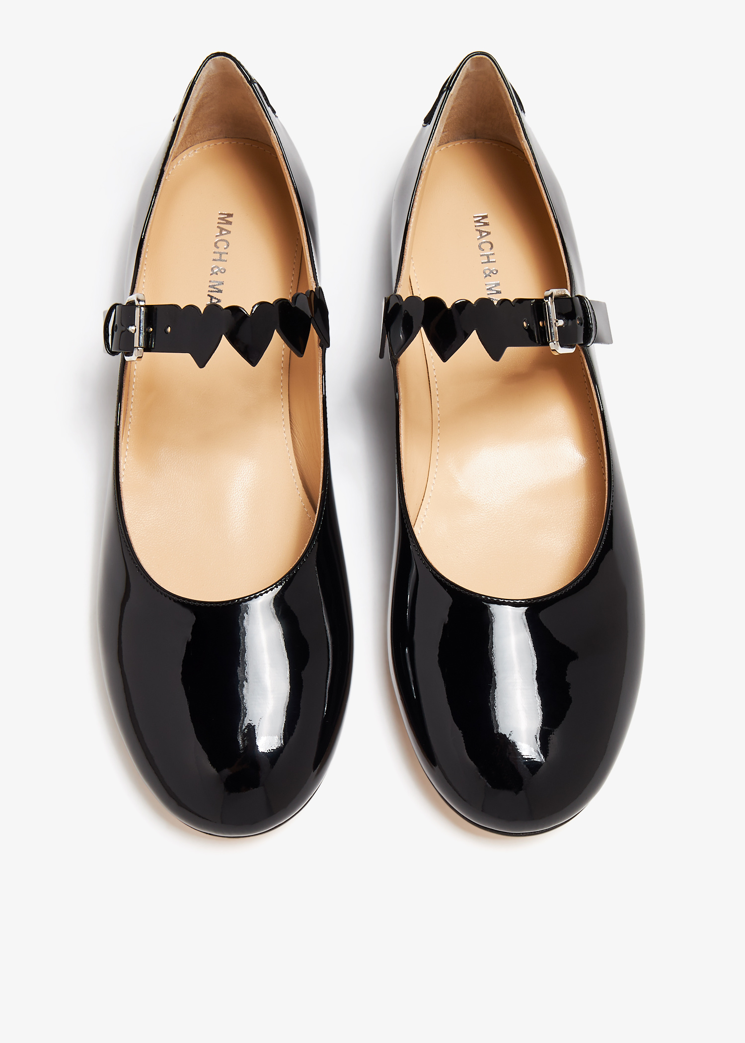 MACH & MACH Petit Coeur ballerinas for Women - Black in UAE