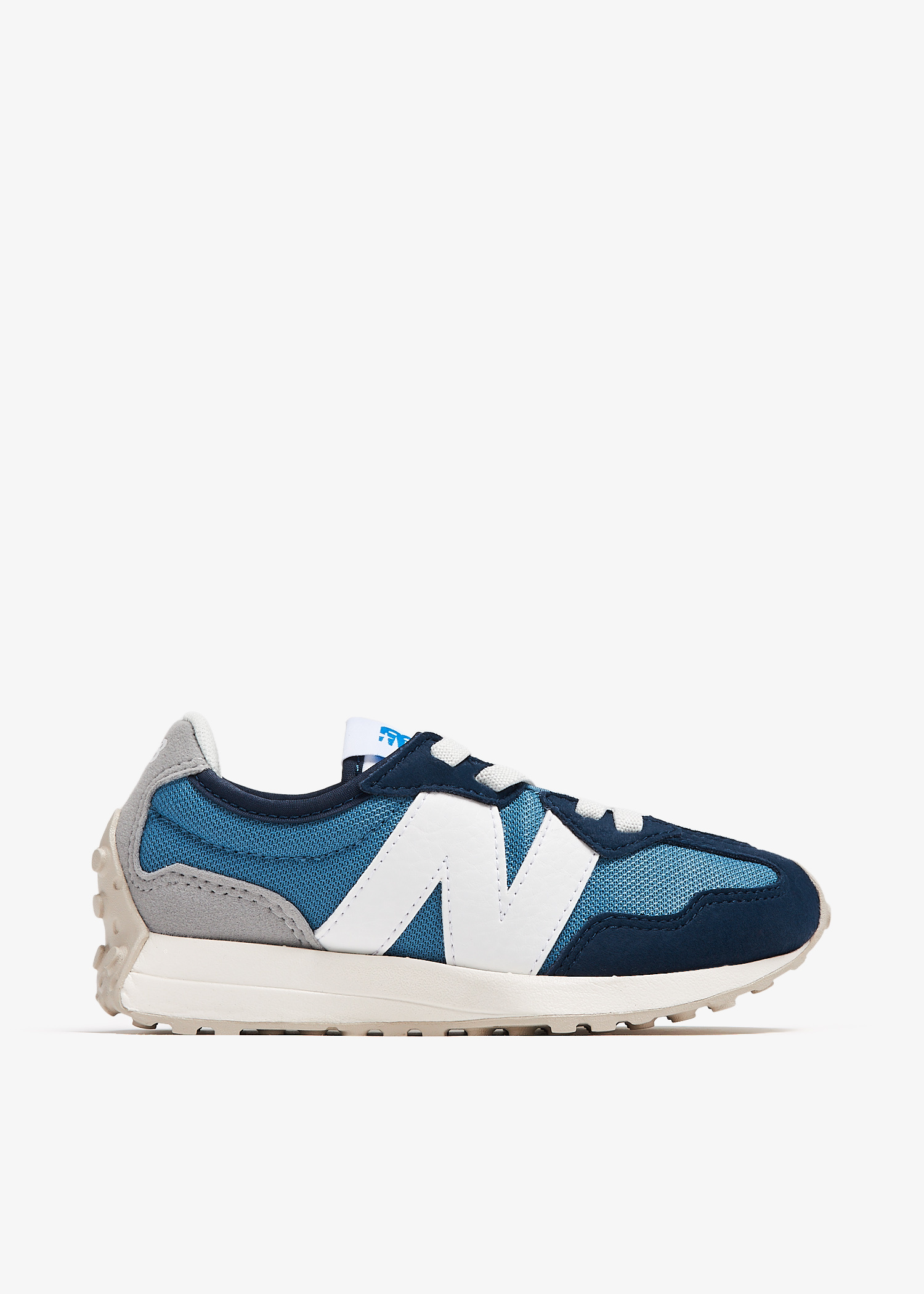 とも New Balance 327 运动鞋男童款- 蓝色| Level Shoes