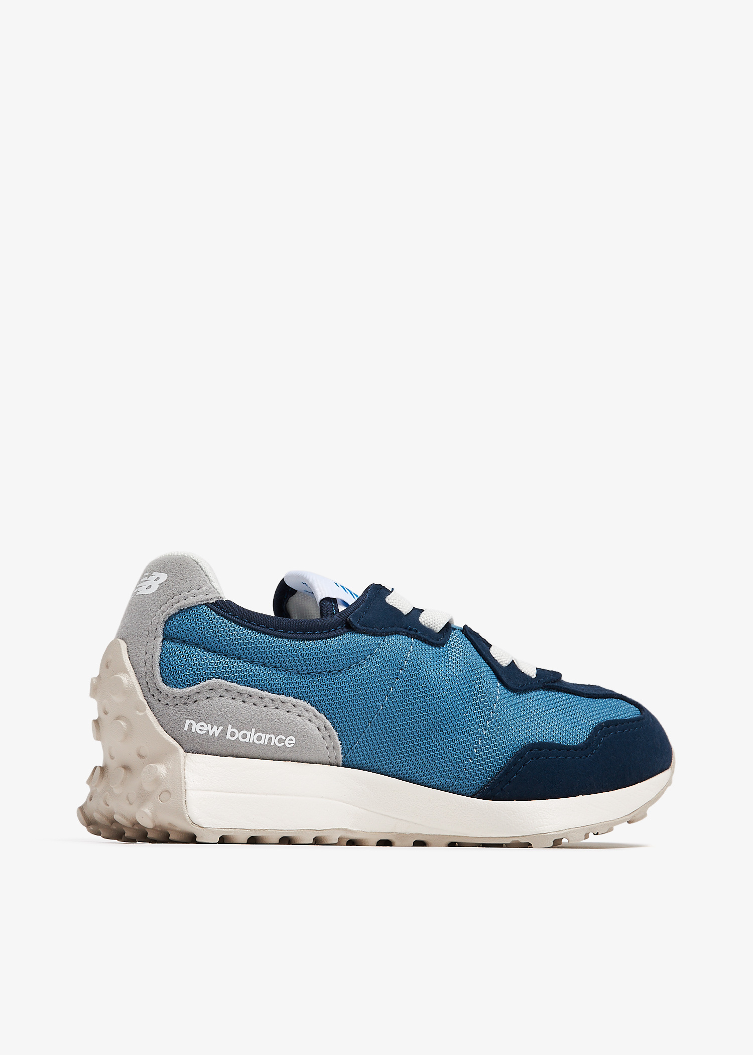 New Balance 327 运动鞋男童款- 蓝色| Level Shoes