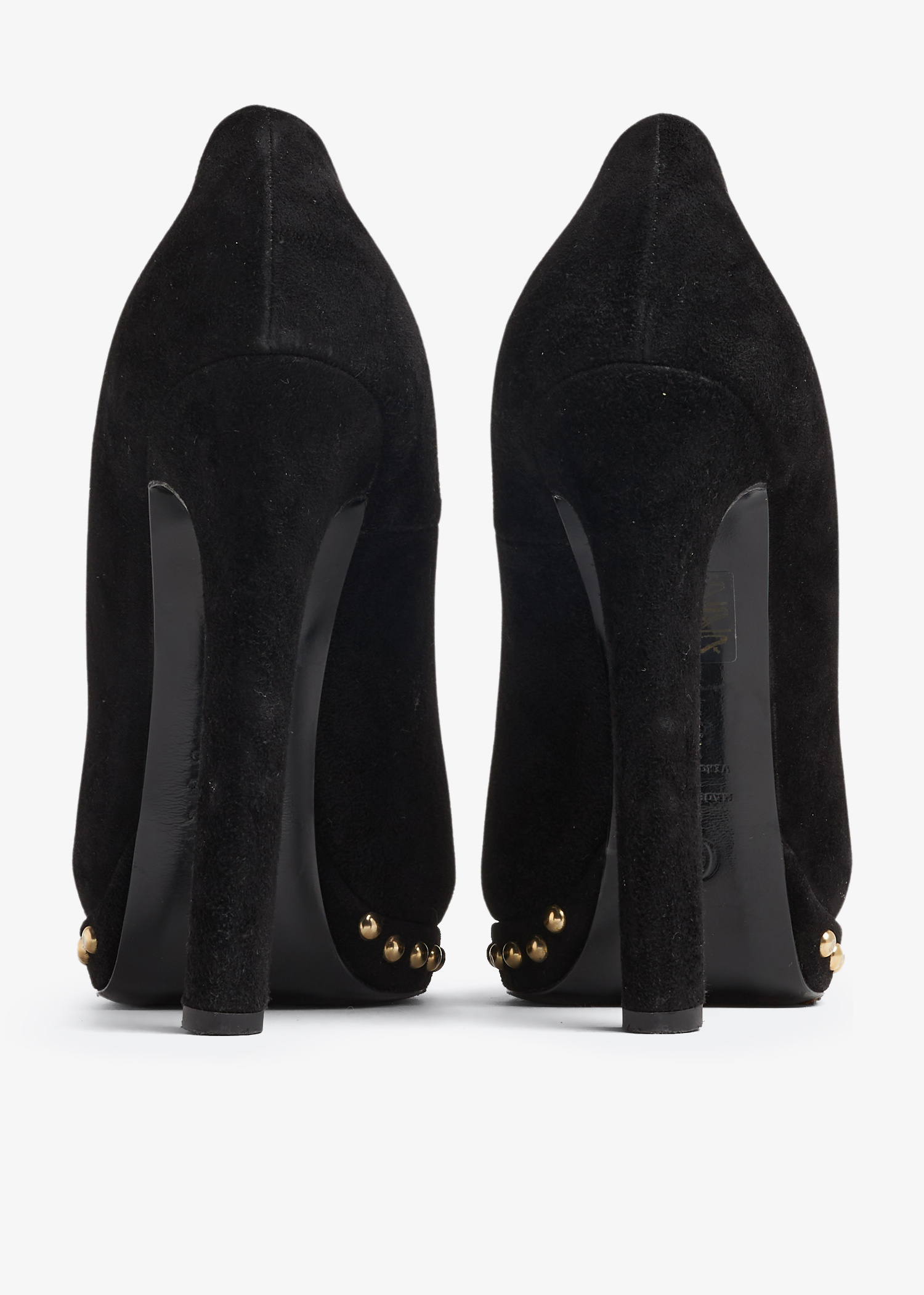Alexander McQueen Pre-Loved Skull studded platform pumps for