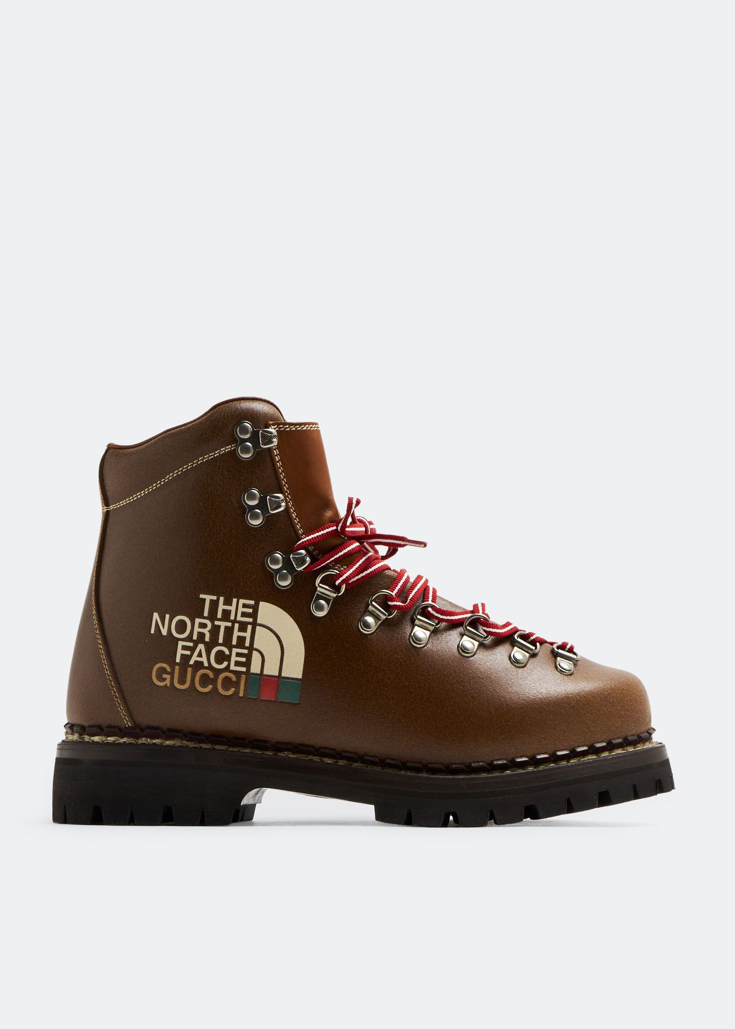 Gucci X The North Face Leather Hiking Boots Gucci X THE NORTH FACE Monogram Textured Calfskin Hiking  main image 2