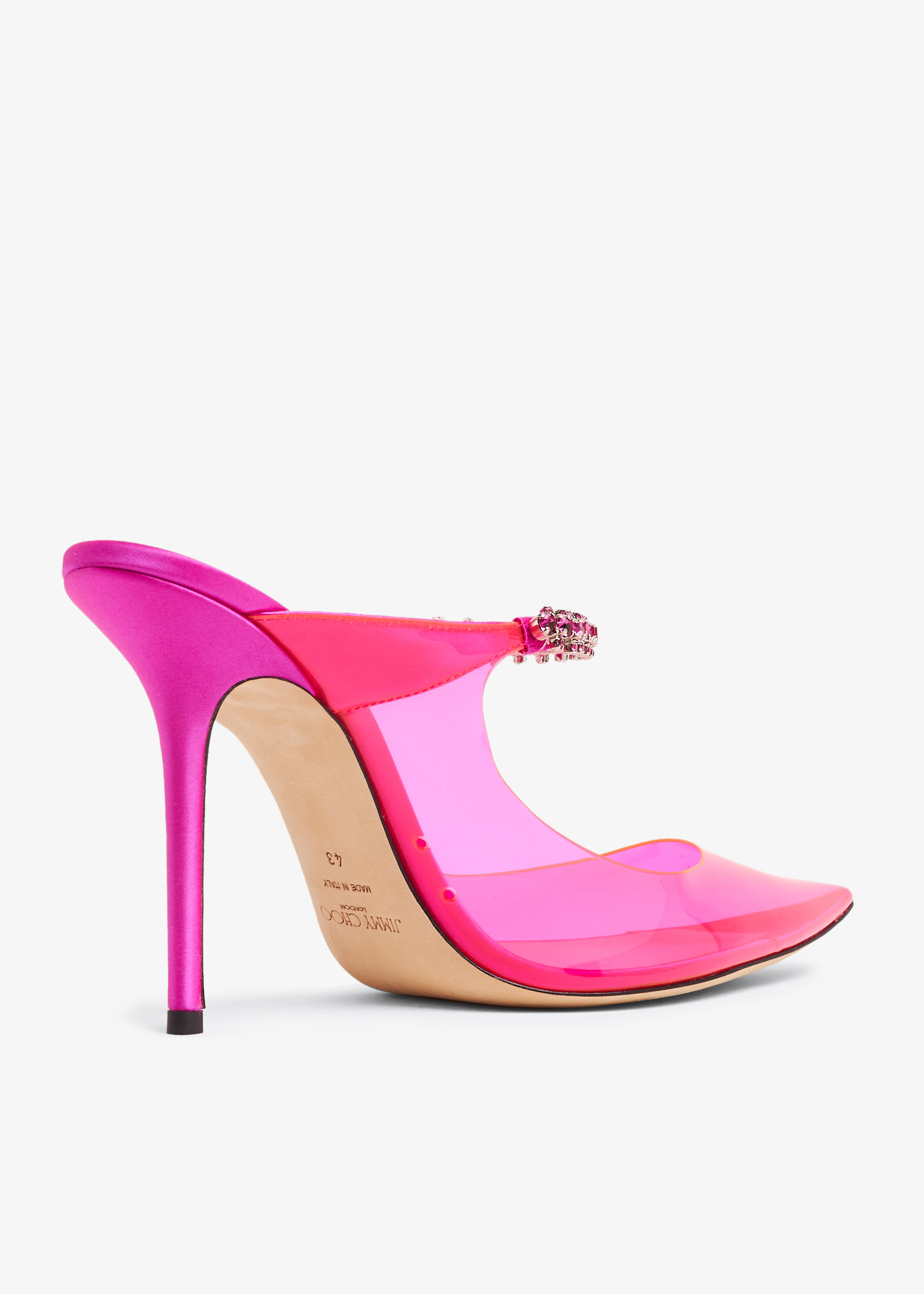 JIMMY CHOO BING100CNQROSEPINK 関税送料込 Bing 100 | Candy Pink Mix Satin Pumps | JIMMY CHOO