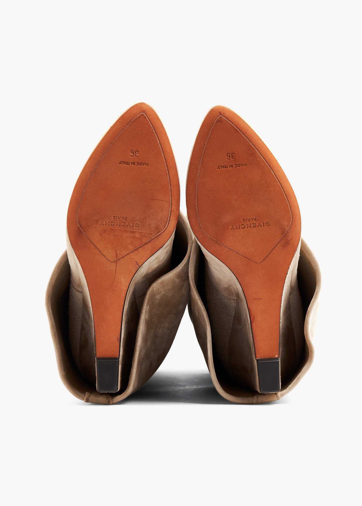 Givenchy Pre-Loved Shark Lock pant boots for Women - Beige in KSA