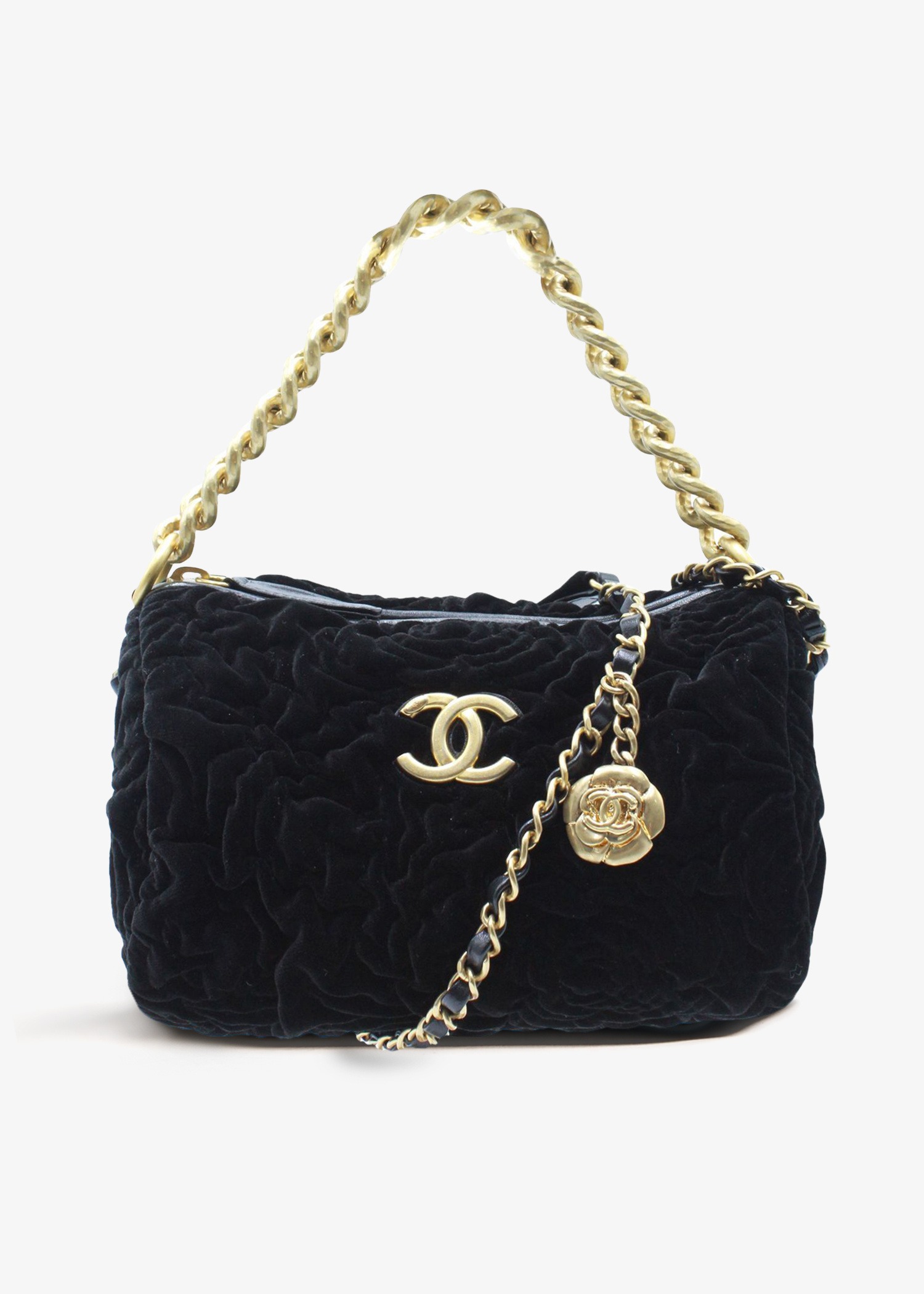 Chanel Pre-Loved Two-Way Chain Camellia shoulder bag for Women