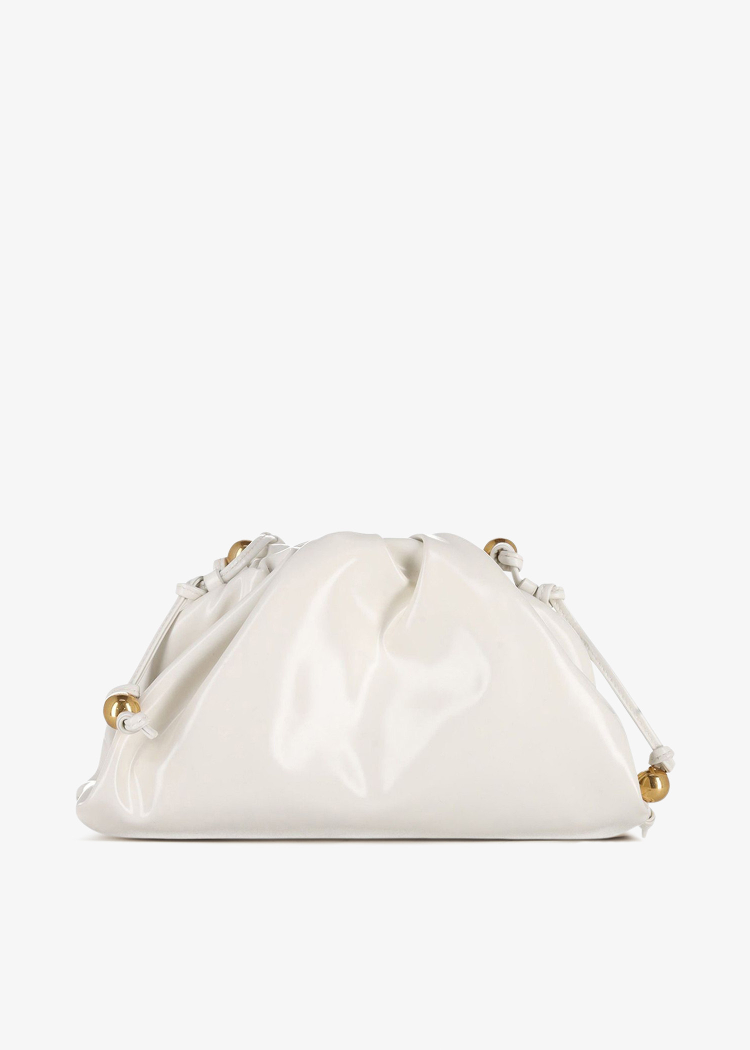 Bottega Veneta Pre-Loved Mini Pouch clutch for Women - White in