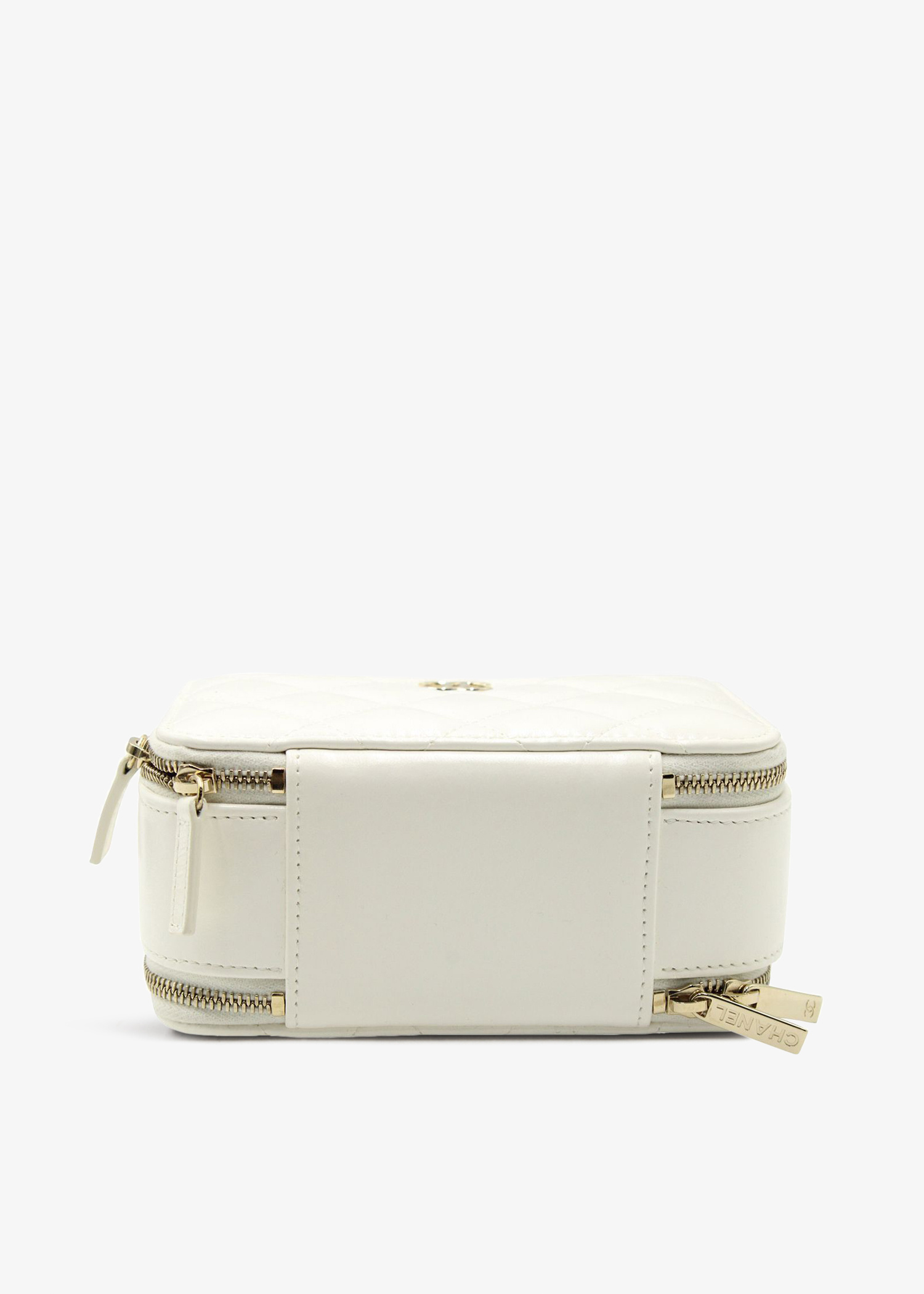 Chanel Pre-Loved Quilted double zip small vanity case for Women