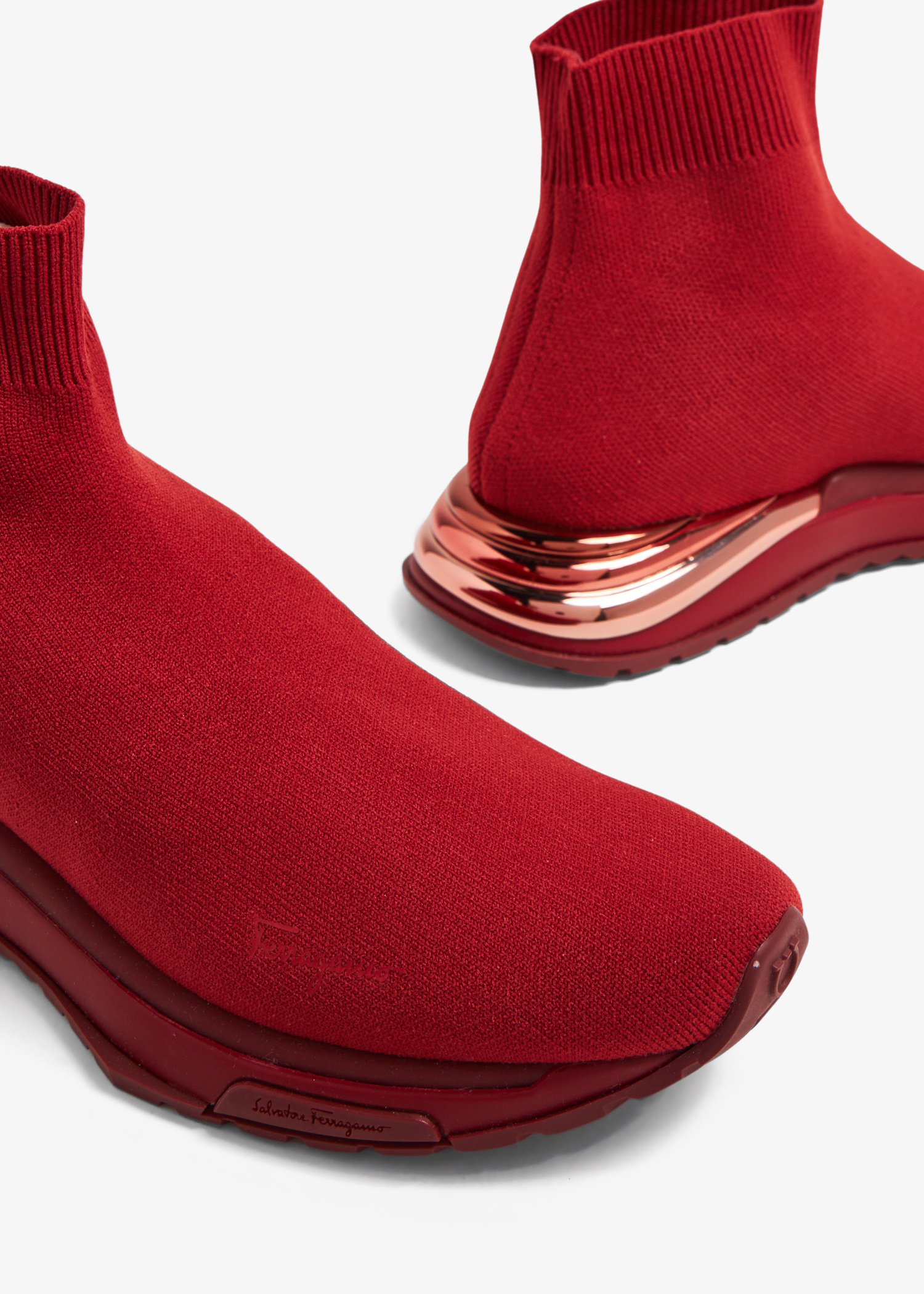 【FERRAGAMO】 Ninette Sock Sneakers 関税/送料込 Salvatore Ferragamo Pre-Loved Ninette sock sneakers for