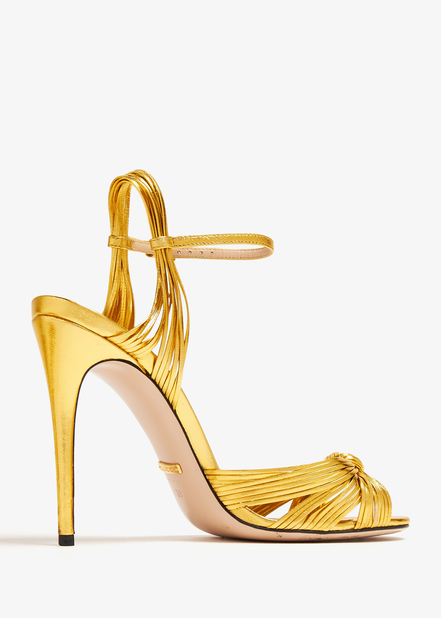 Gucci Pre-Loved Allie sandals for Women - Gold in UAE