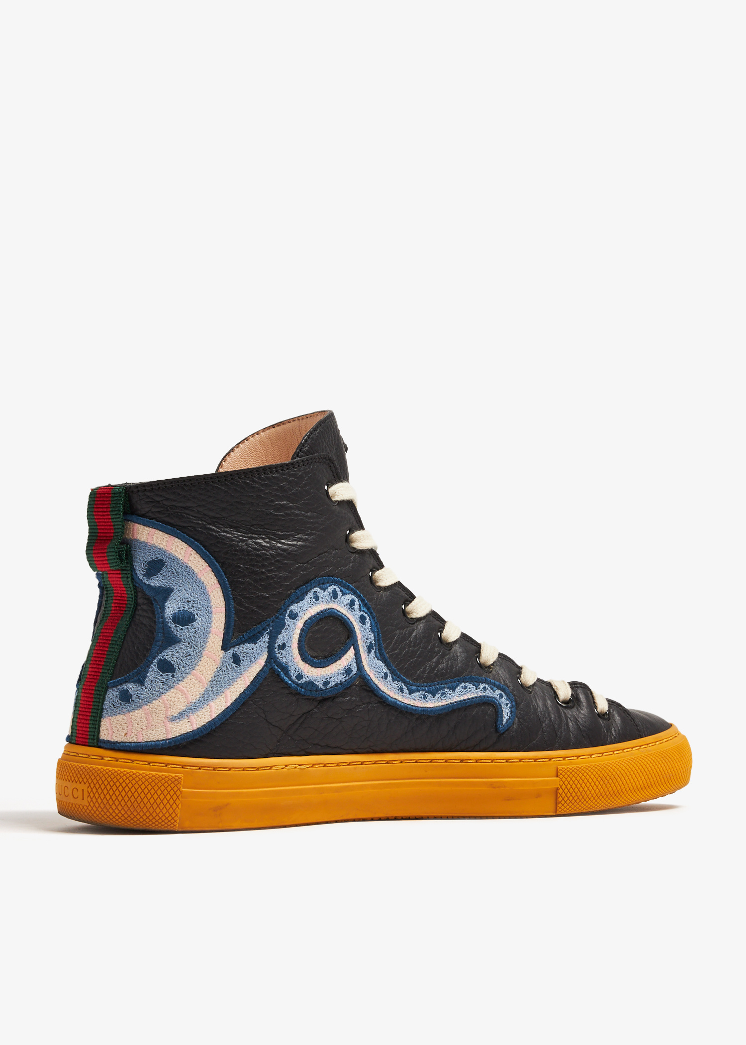 Gucci Pre-Loved Major dragon-embroidered high-top sneakers  display picture 1