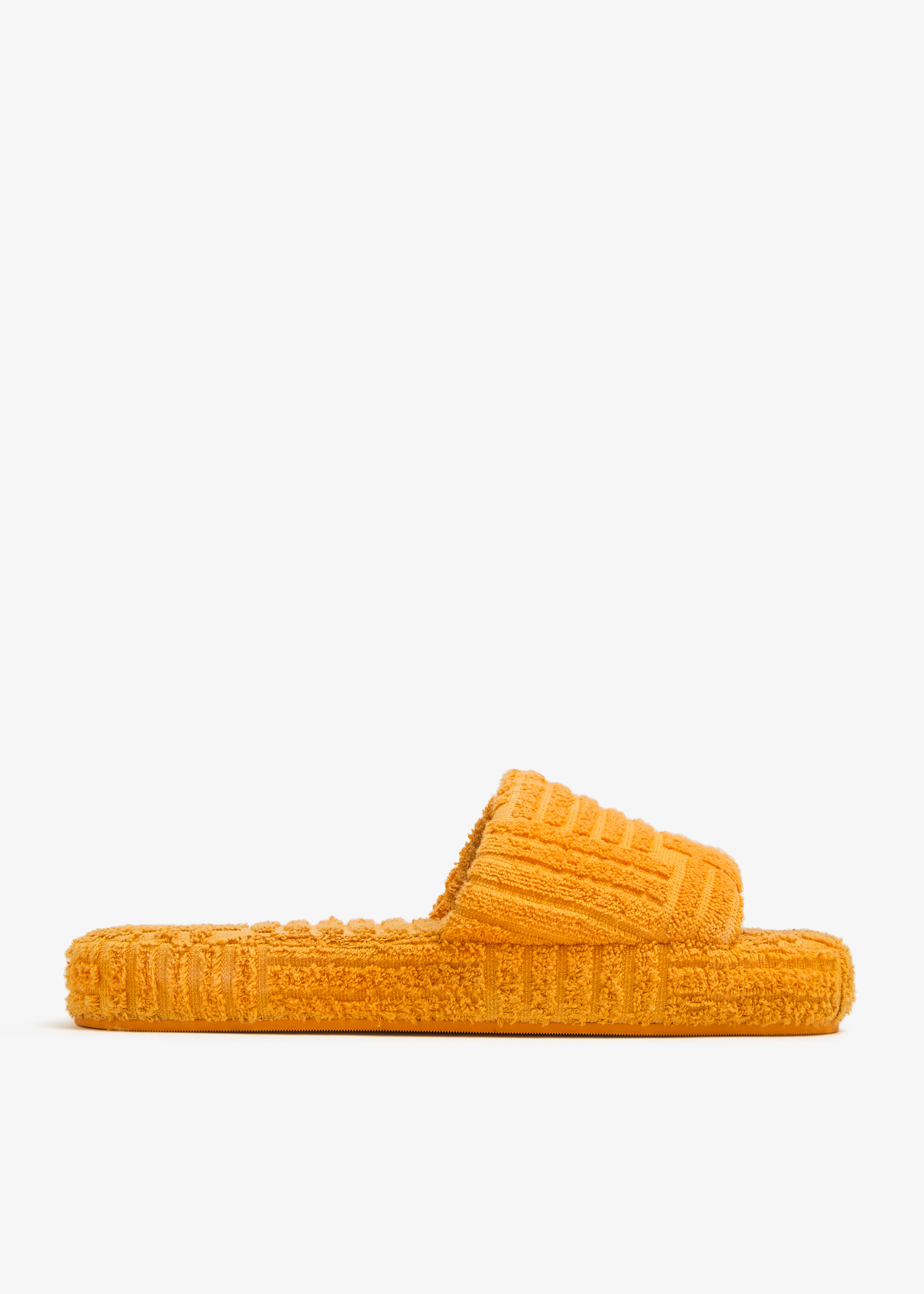 Bottega Veneta Pre-Loved Resort Sponge slides for Men - Orange in