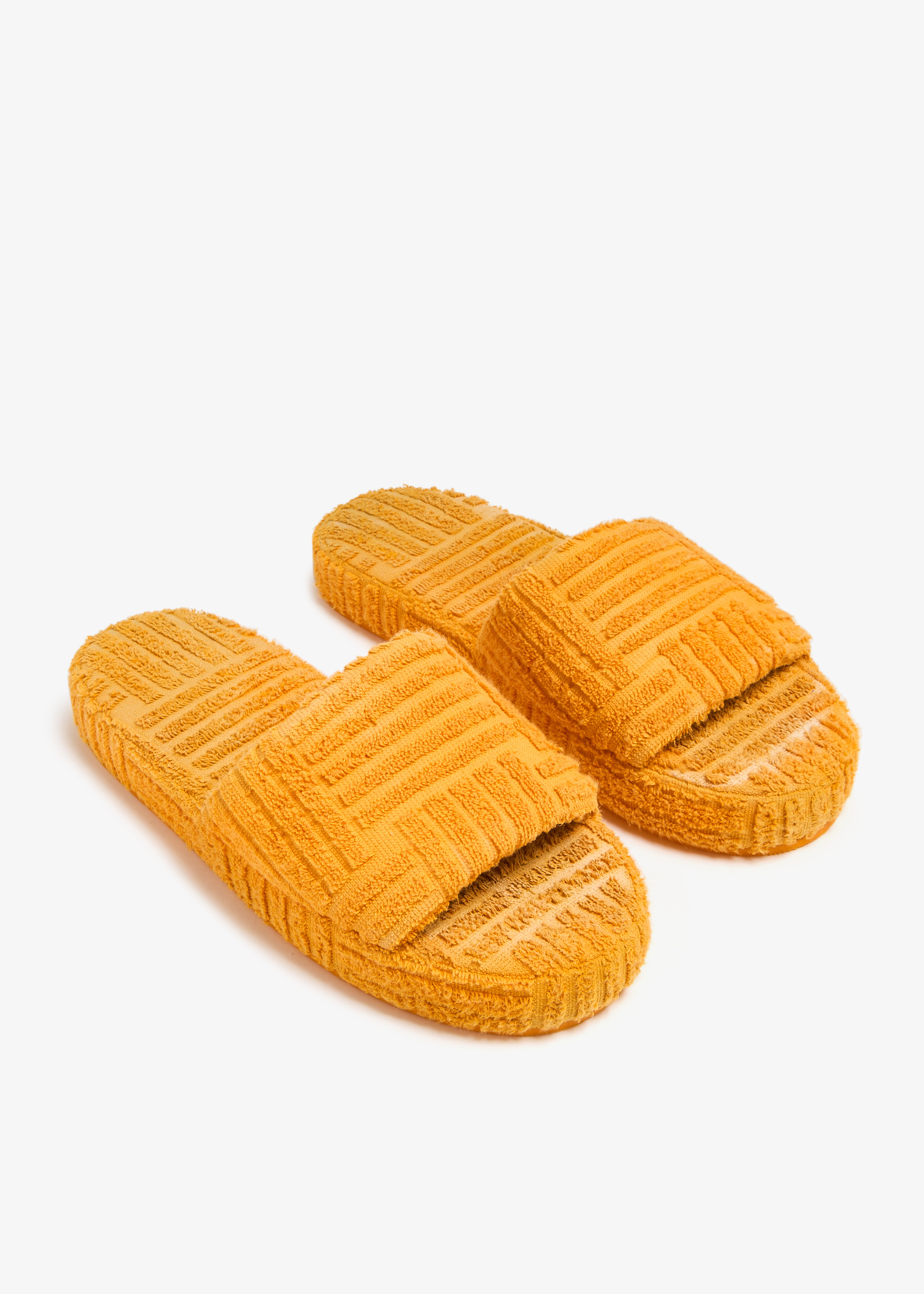 Bottega Veneta Pre-Loved Resort Sponge slides for Men - Orange in