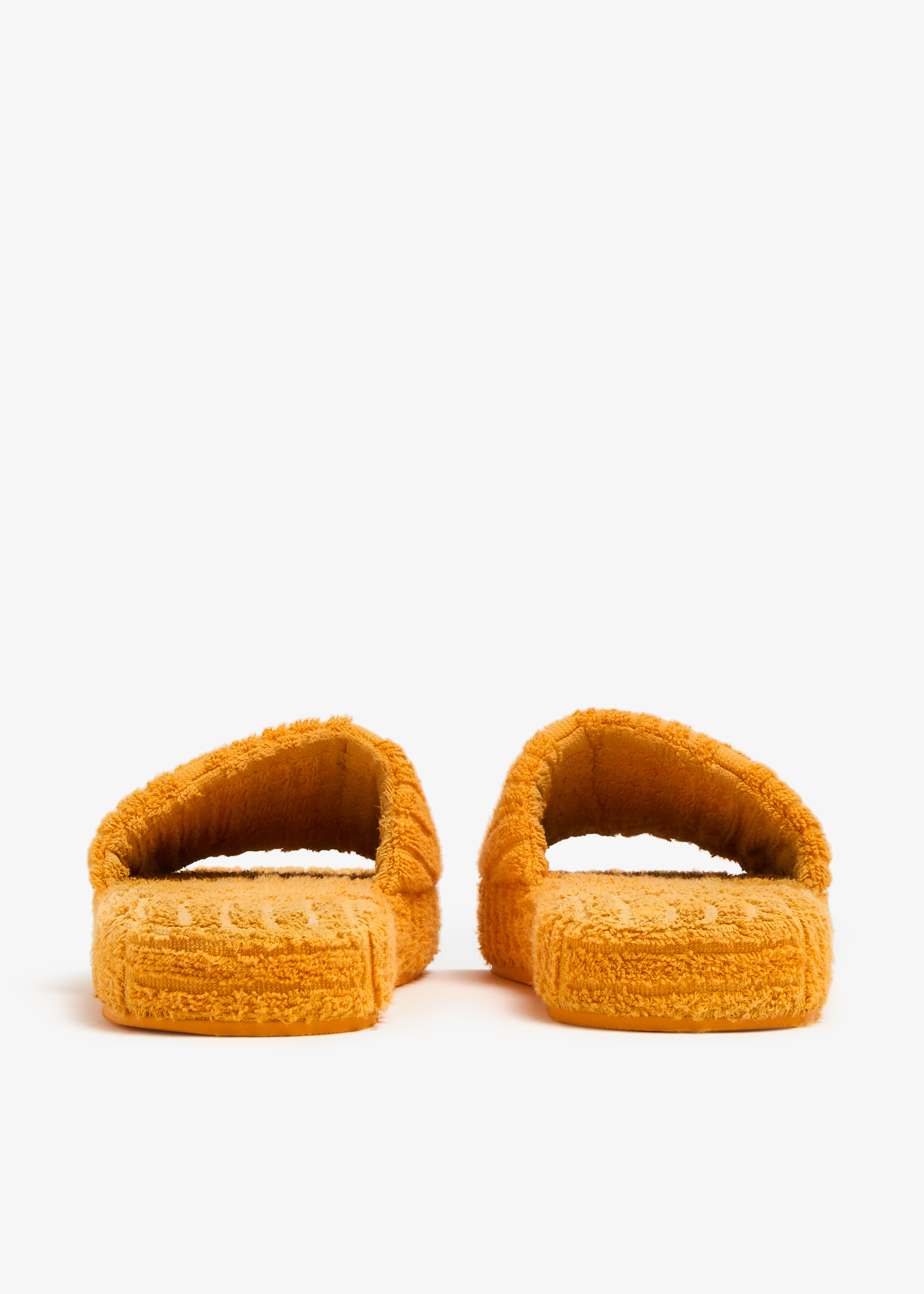 Bottega Veneta Pre-Loved Resort Sponge slides for Men - Orange in