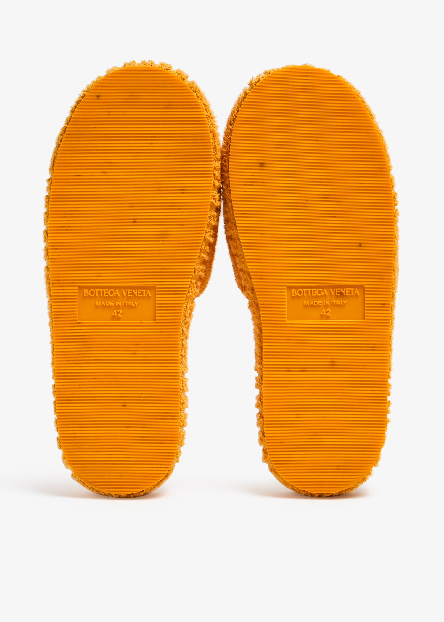 Bottega Veneta Pre-Loved Resort Sponge slides for Men - Orange in