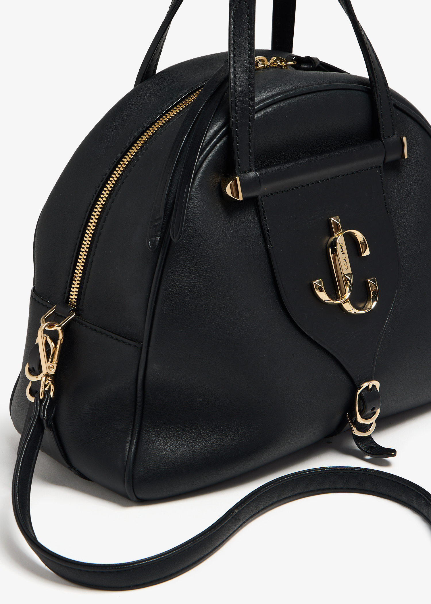 Jimmy Choo Pre-Loved Medium Varenne bowler bag for Women - Black 