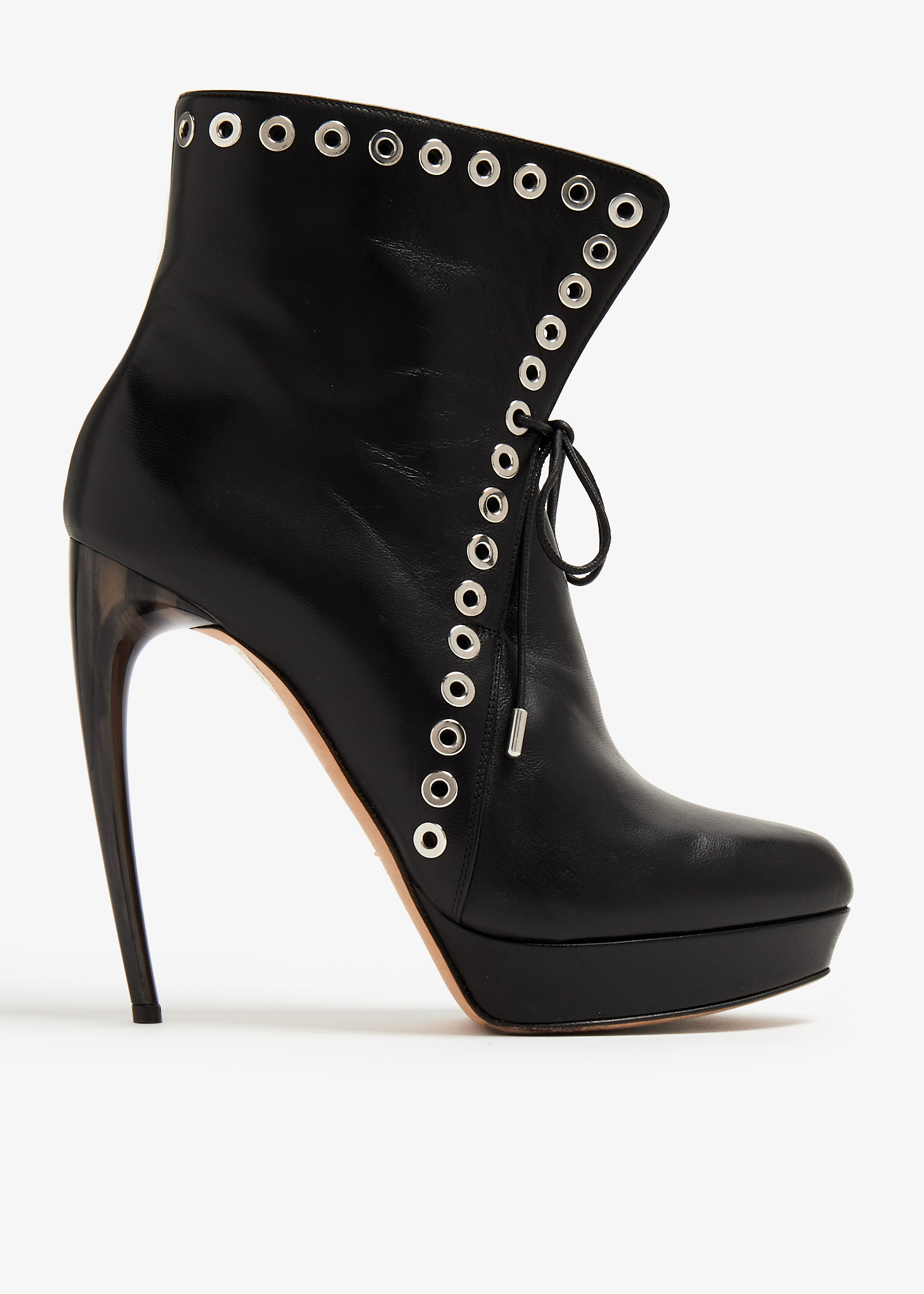 ショートブーツ・ブーティ alexander mcqueen Black stretch nylon ankle boots Alexander McQueen Chelsea Tread Ankle Boots | italist