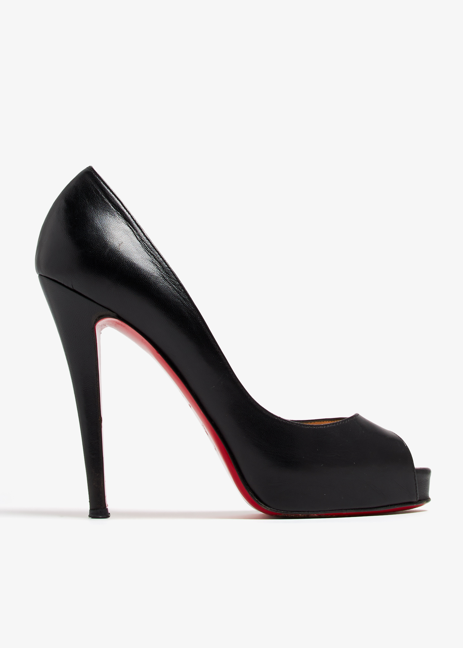 Christian Louboutin 黒 ポインテッドトゥ ハイヒール ルブタン 黒エナメル ポインテッドトゥハイヒール 37 - メルカリ