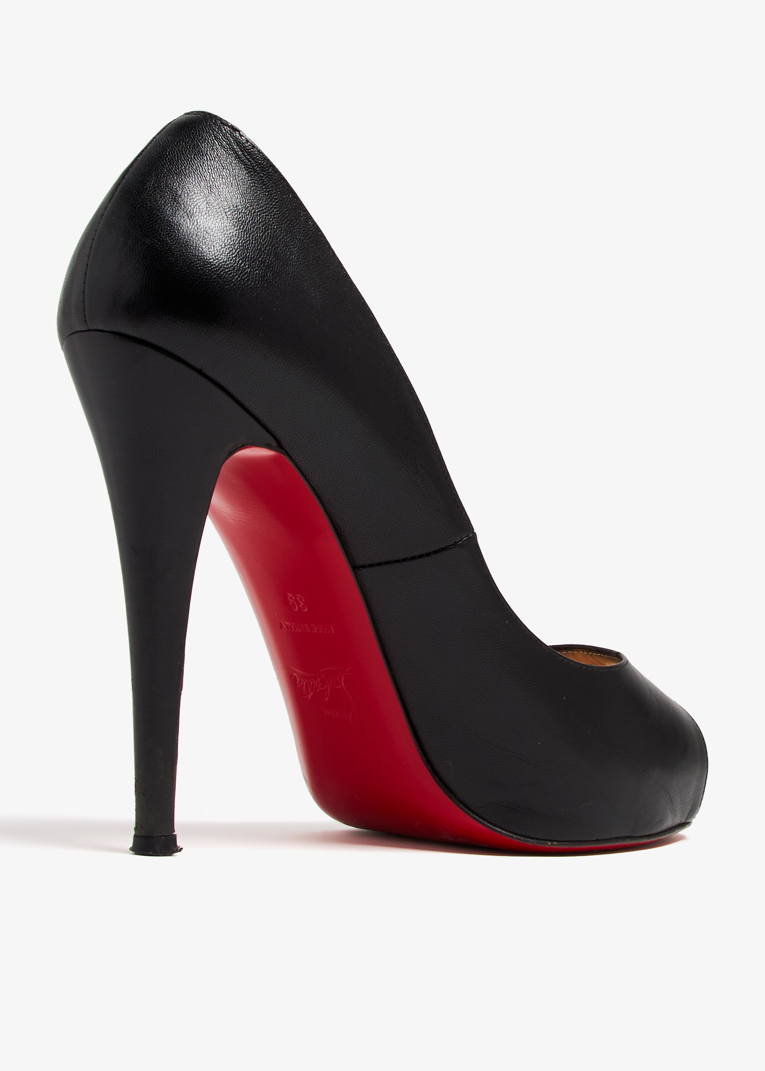 Christian Louboutin Pre-Loved Peep Toe platform pumps for