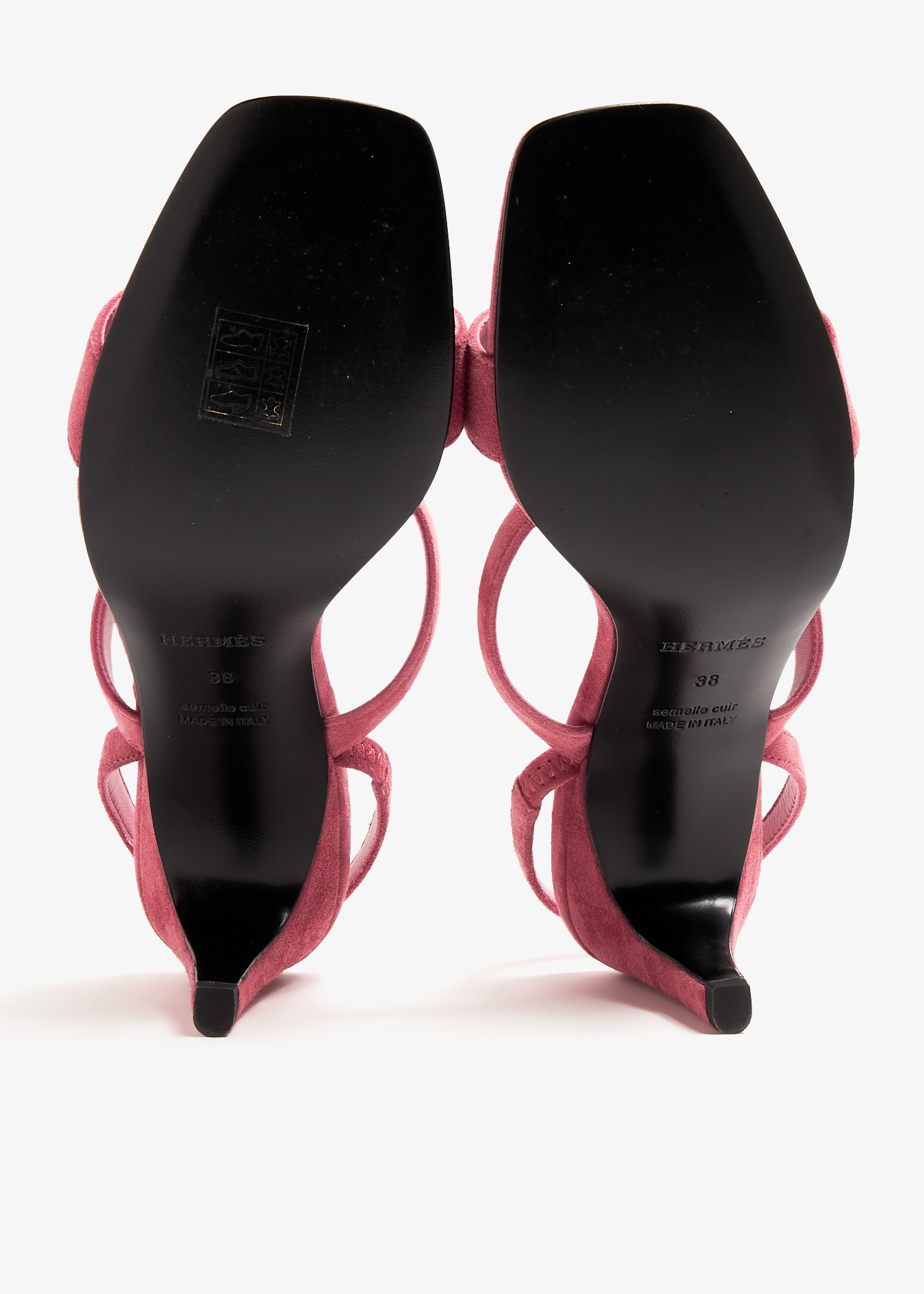 Hermès Pre-Loved Glamour 75 sandals for Women - Pink in