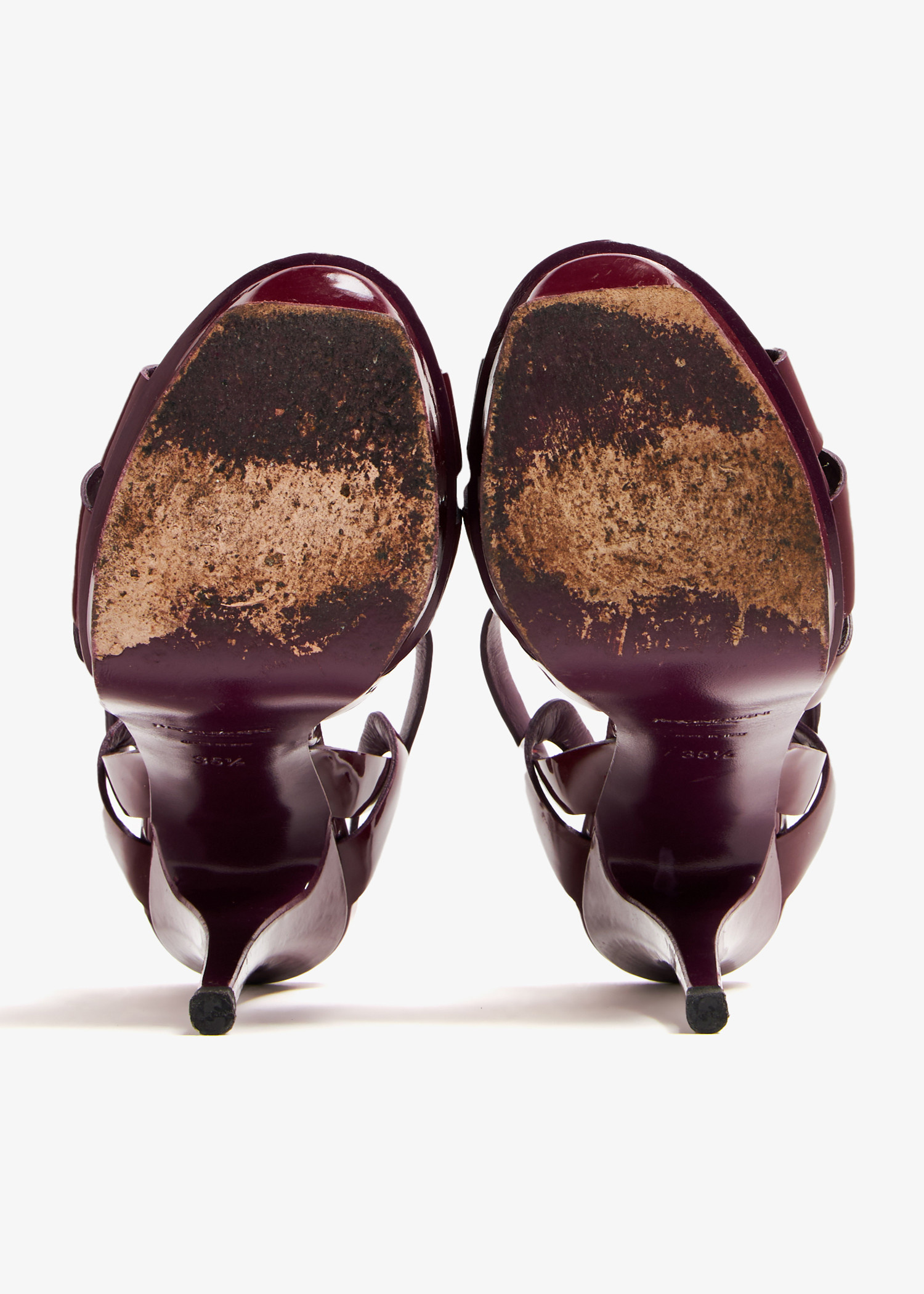 Saint Laurent Pre-Loved Tribute platform sandals for Women