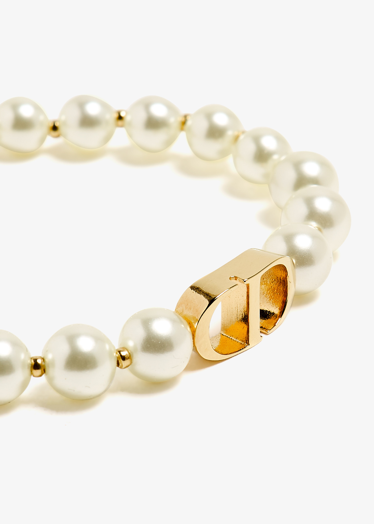 Dior Pre-Loved CD 30 Montaigne bracelet for Women - White in Oman 