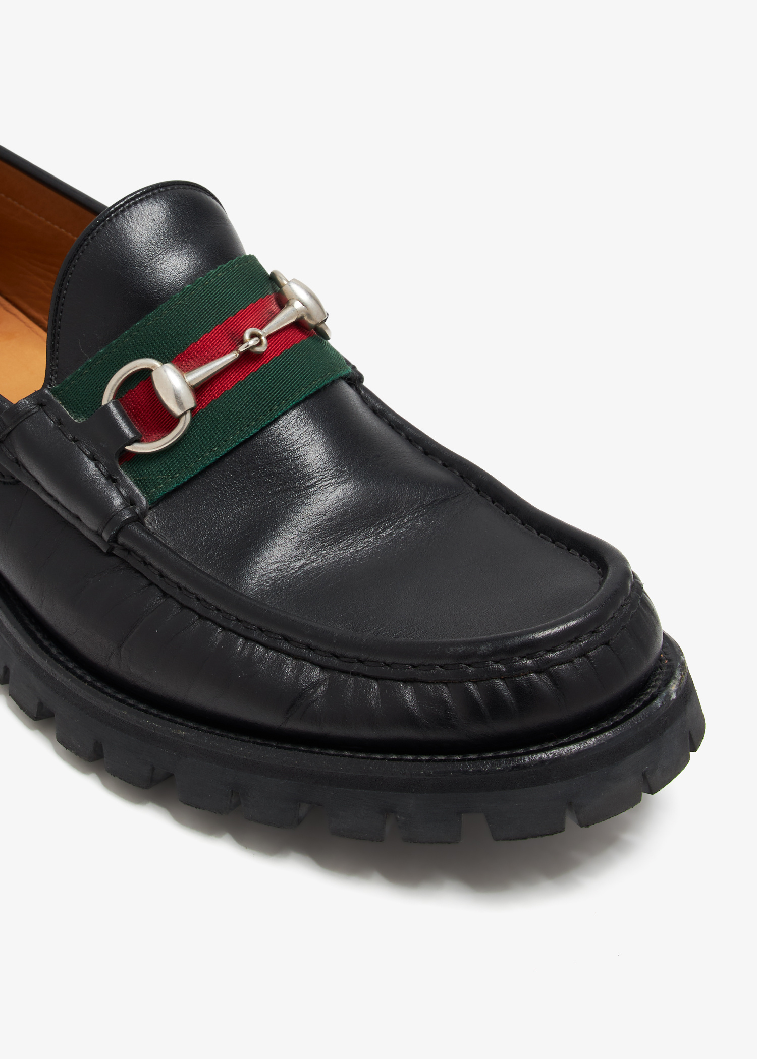 Gucci Pre-Loved Web Horsebit loafers for Men - Black in UAE  display picture 1