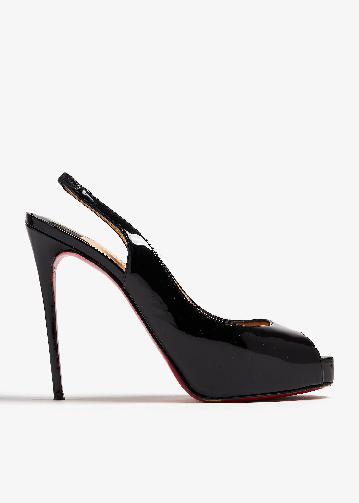 Christian Louboutin 黒 ハイヒール　35ハーフ christian louboutin heels 35 Lady Peep 150 Platform-Black | eBay