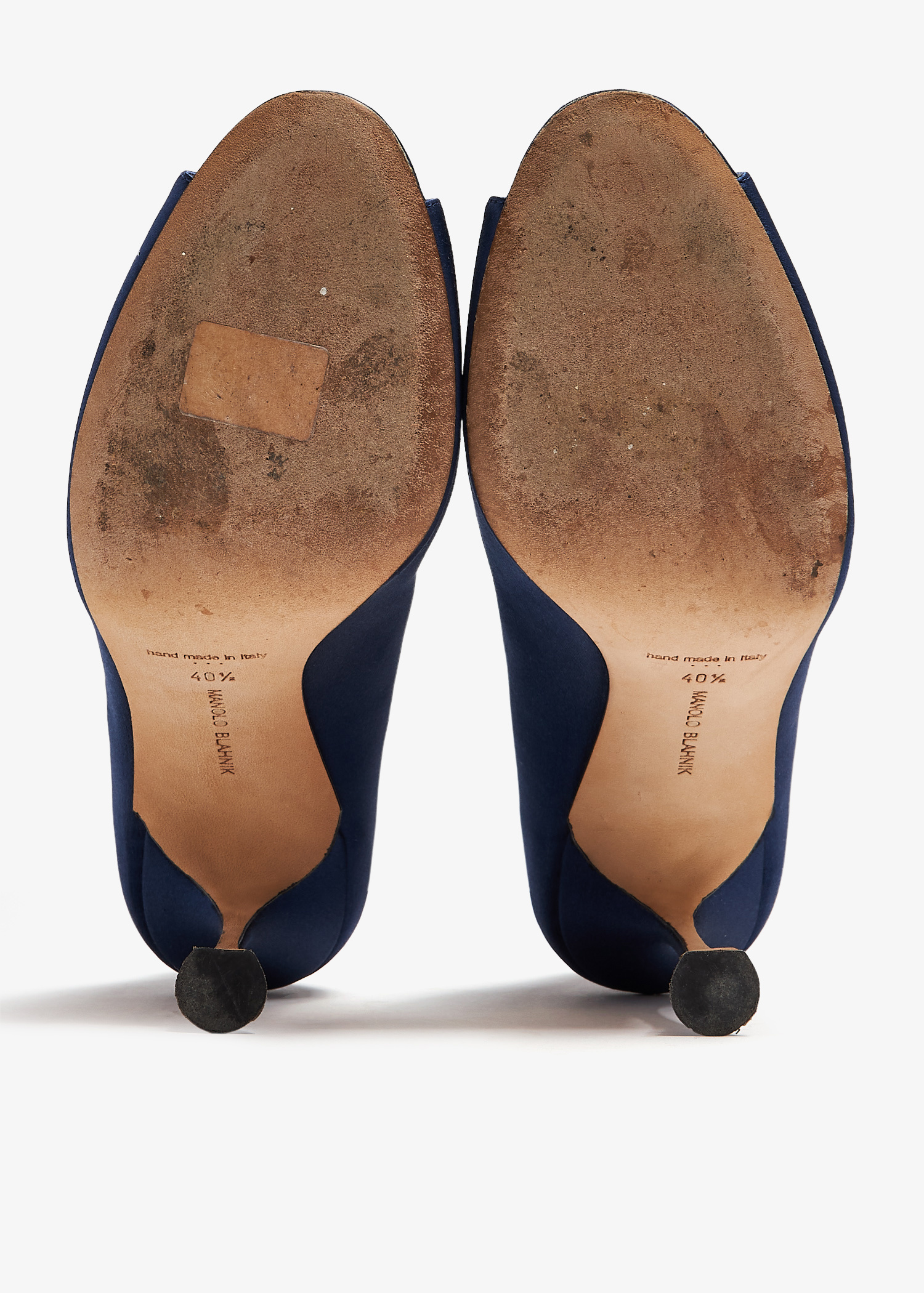 MANOLO BLAHNIK ライトブルー ミュール 36 PATOBAR | Light Blue Nappa Leather Slingback Flat Sandals
