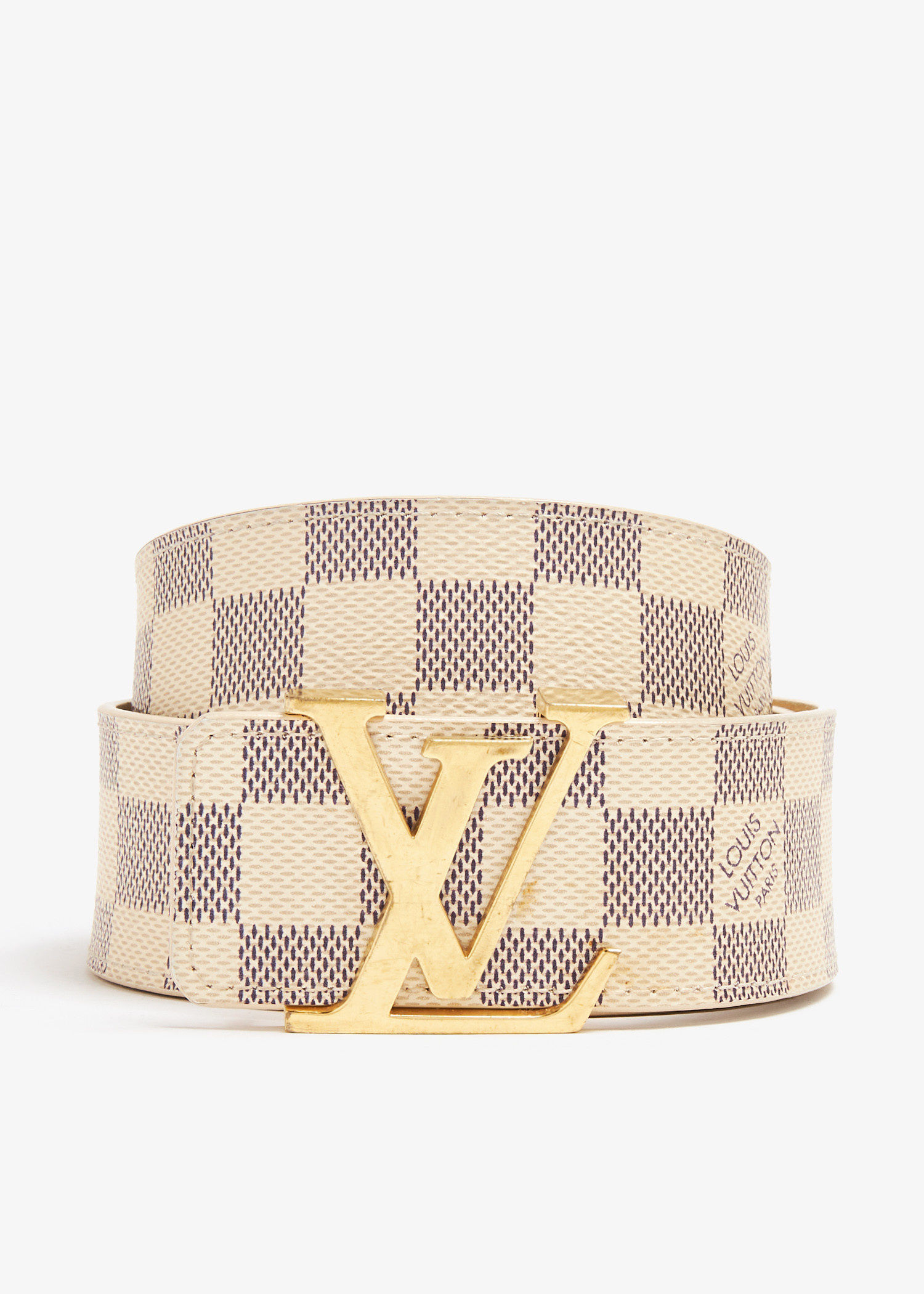 Louis Vuitton Pre-Loved LV Initials belt for Women - Cream 