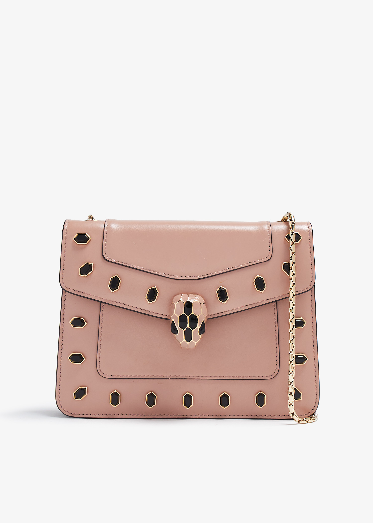 BVLGARI Pre-Loved Scaglie Studs Serpenti Forever bag for