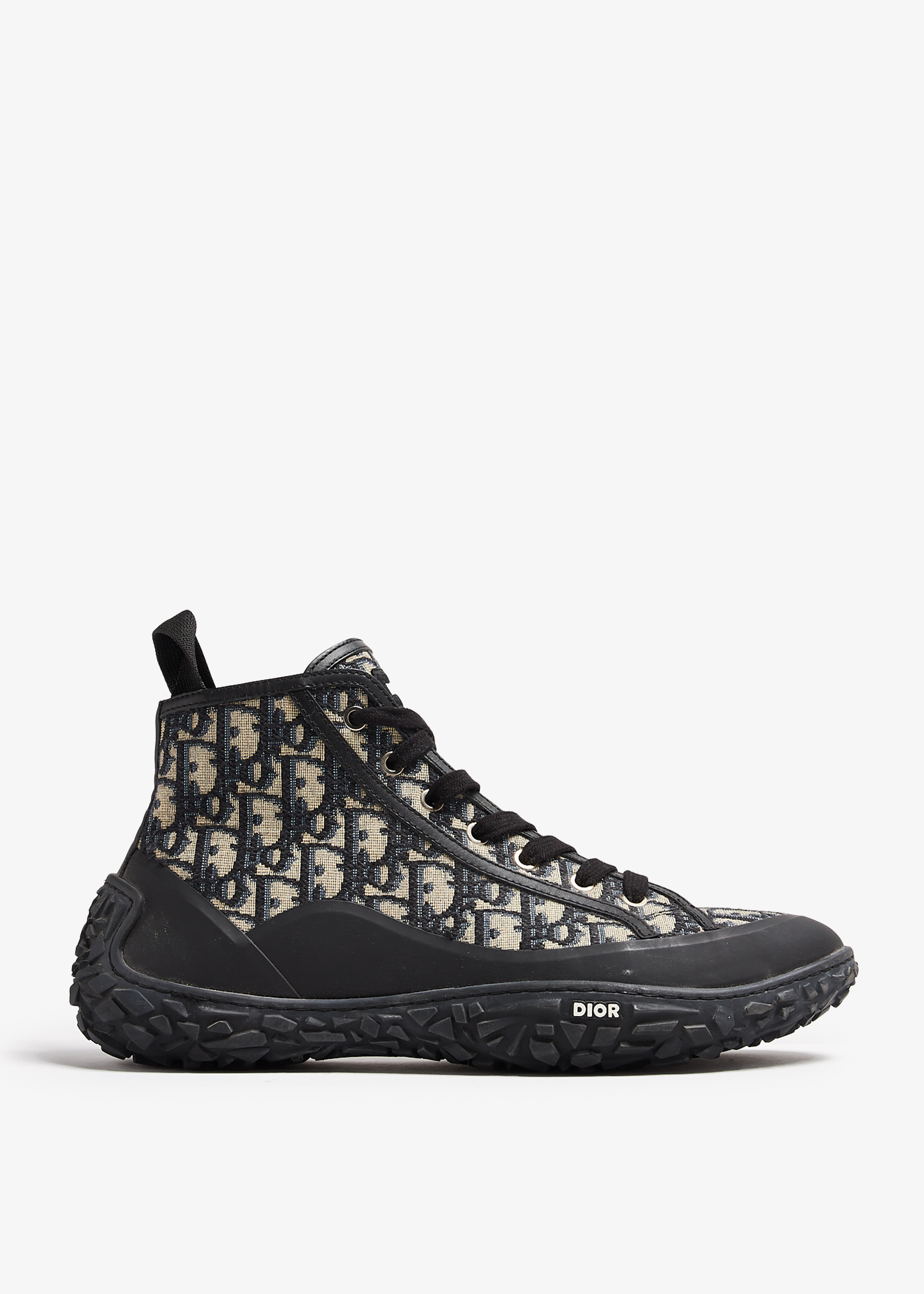 Dior Pre-Loved Diorizon ankle lace-up boots for Men - Black in UAE