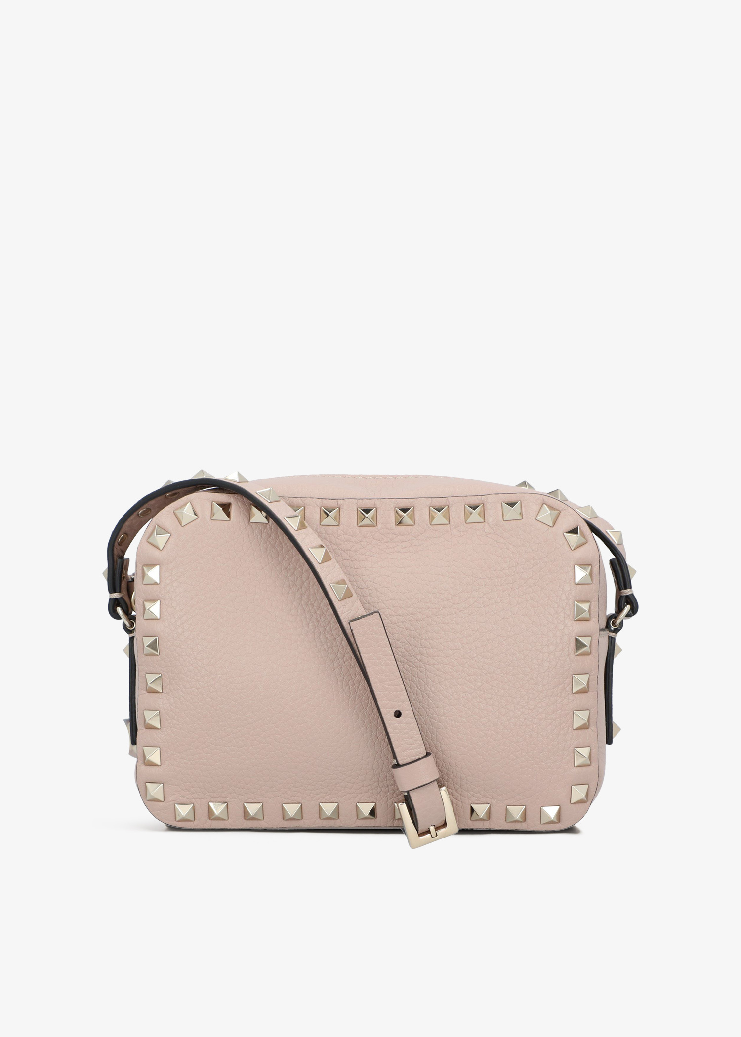 ショルダーバッグ・ポシェット Valentino Garavani Crossbody Bags Women Leather Beige Valentino Garavani Pre-Loved Rockstud small crossbody bag