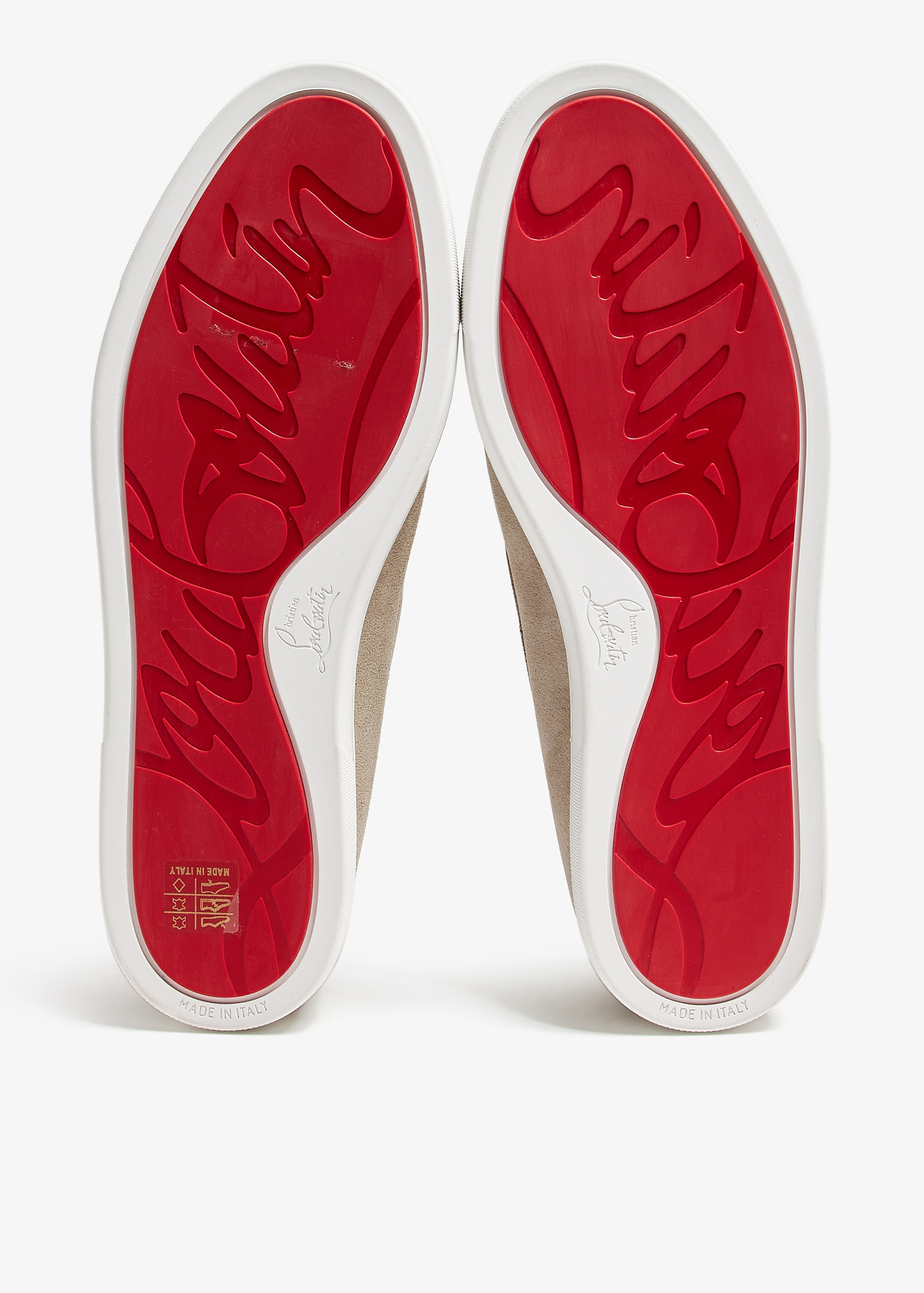 Christian Louboutin Pre-Loved CL loafers for Men - Beige in UAE