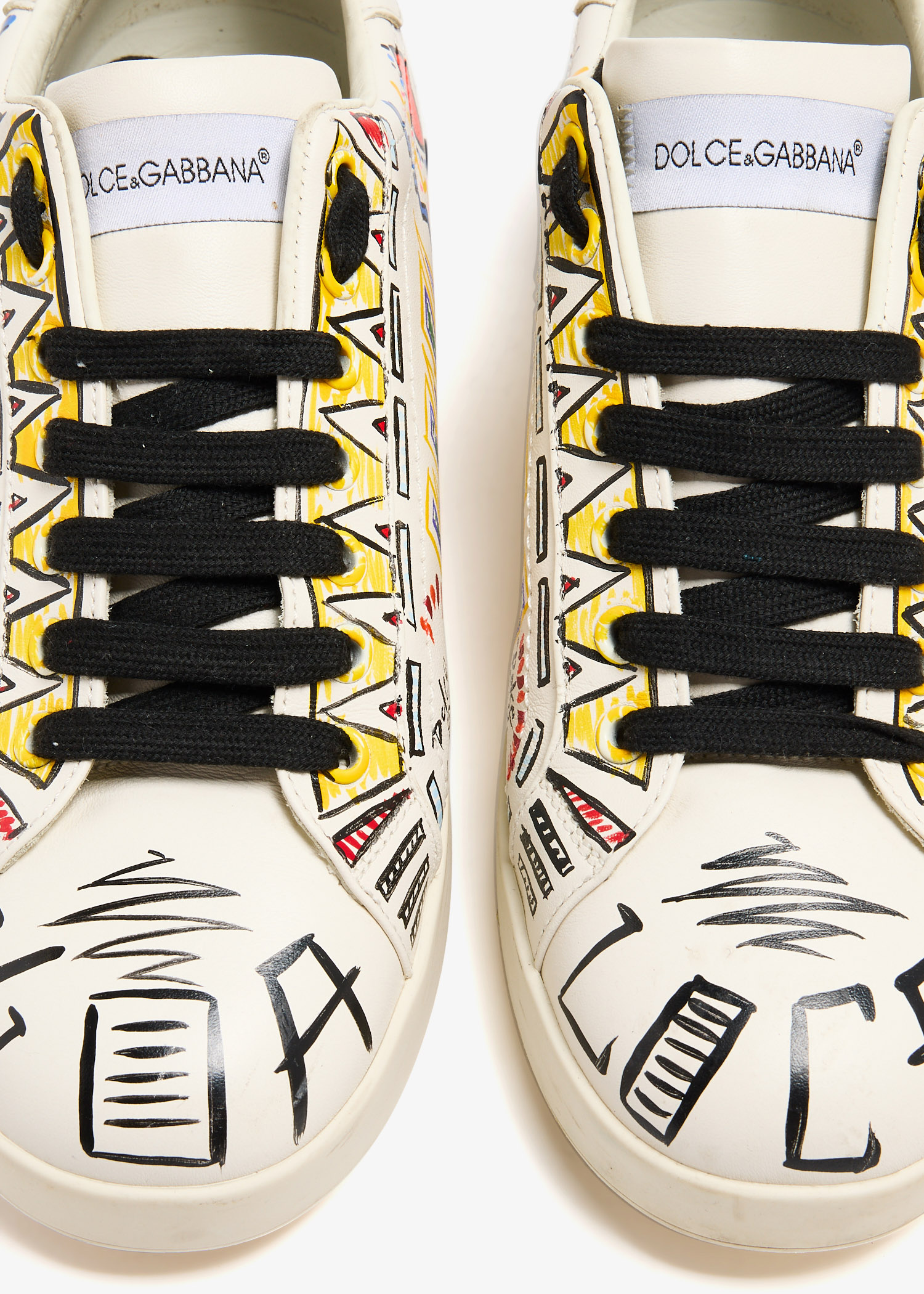 PORTOFINOスニーカー Portofino sneakers in calfskin and patent leather in