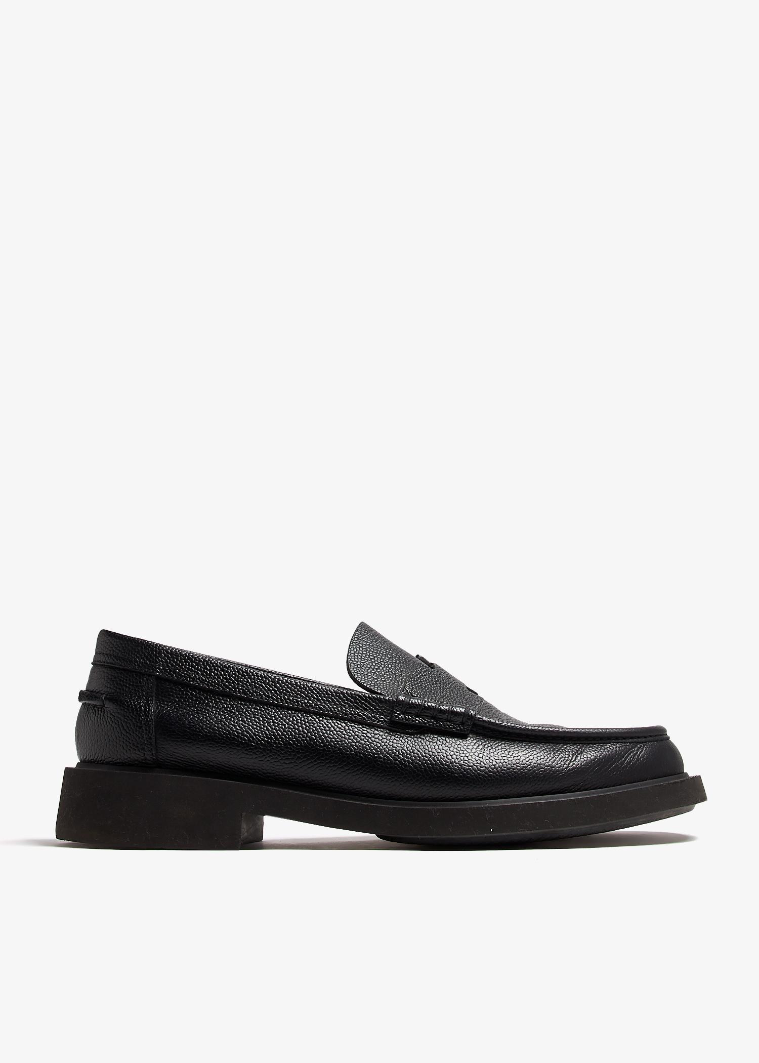 Hermés Guillaume Mens Loafer Hermès Guillaume Leather Dress Loafers - Black Loafers  main image 4