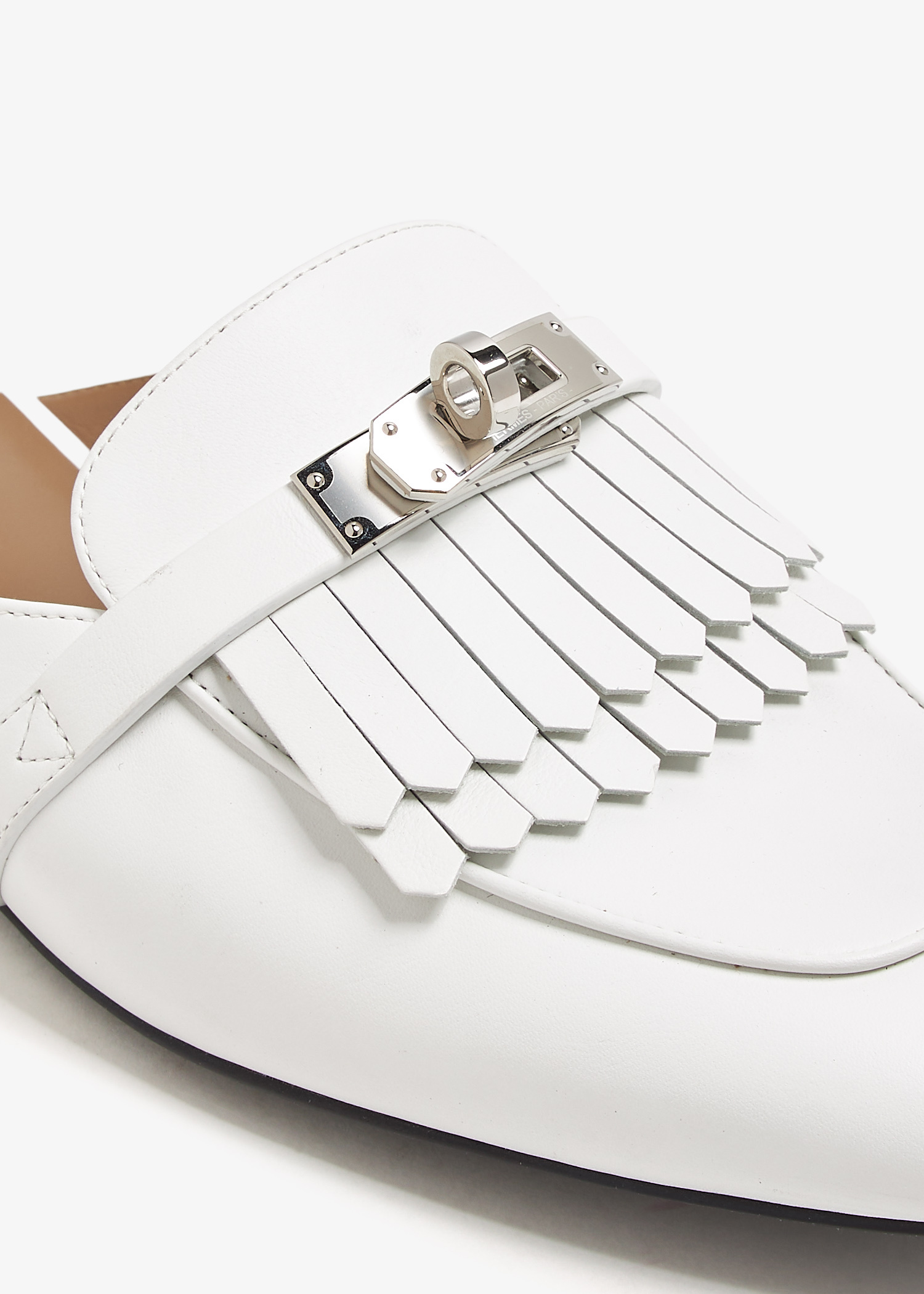 Hermès Pre-Loved Oz mules for Women - White in UAE | Level Shoes