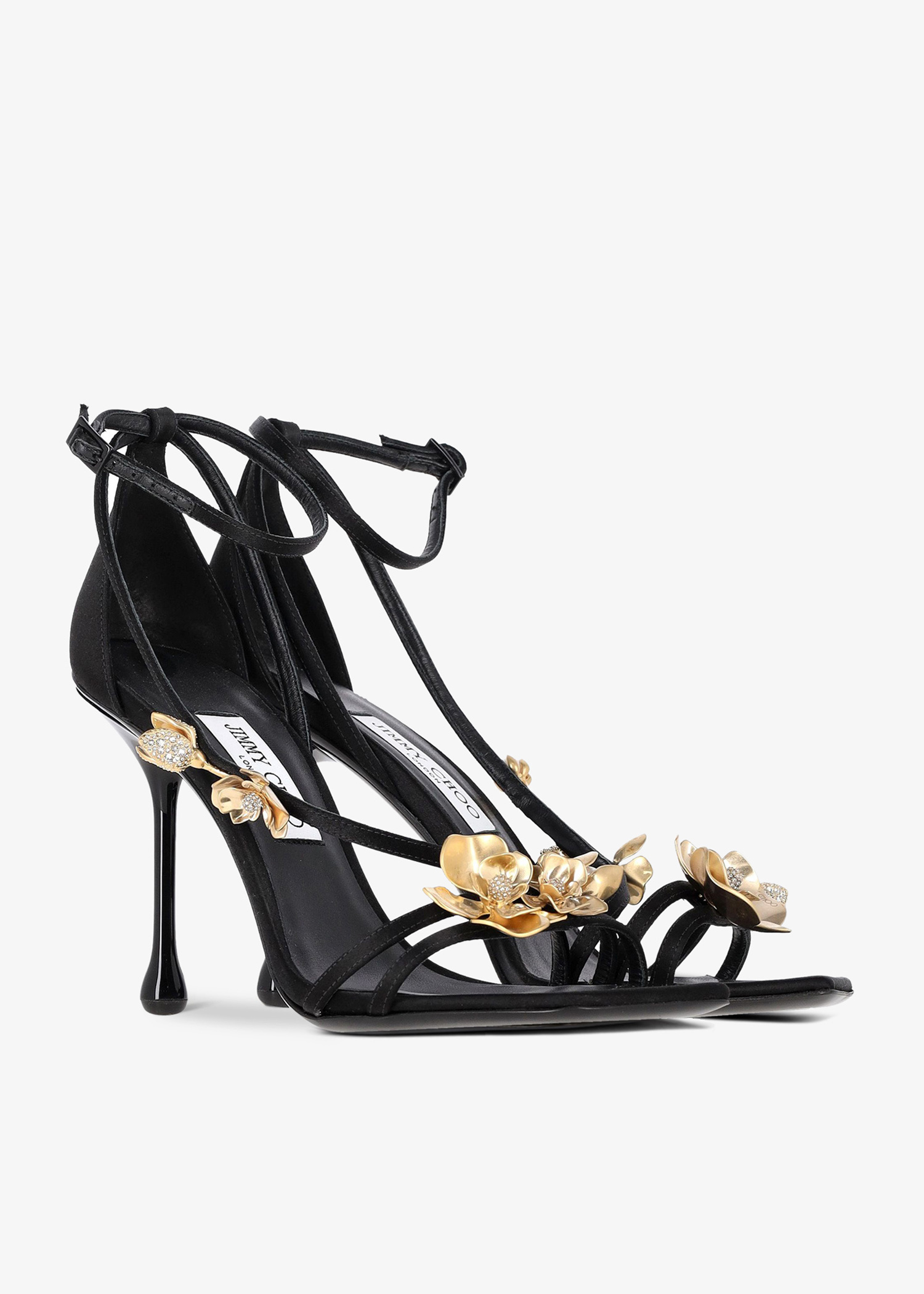Jimmy Choo Pre-Loved Zea 95 sandals for Women - Black in UAE