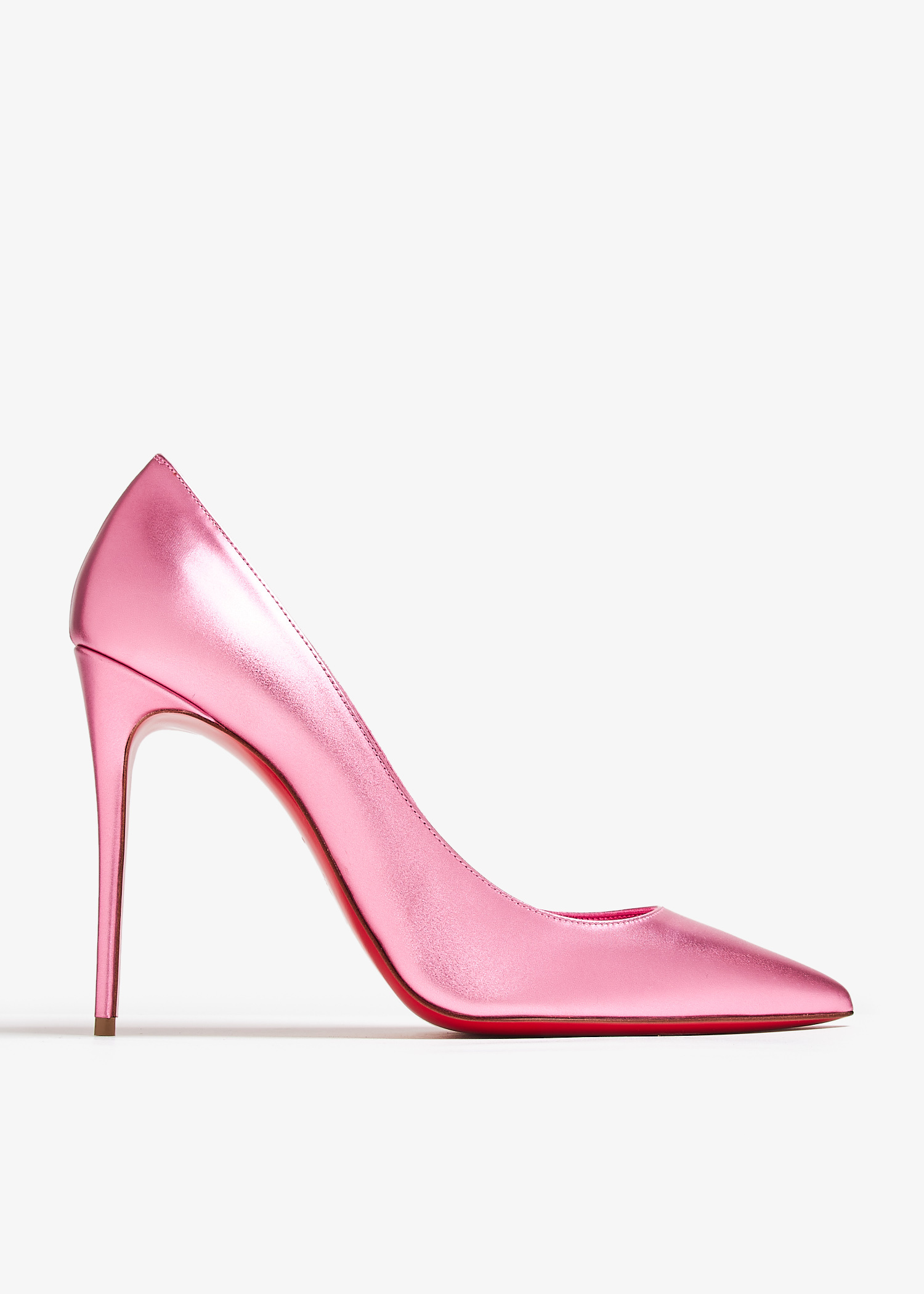 靴 Christian Louboutin pink pumps Luxury women's shoes - Christian Louboutin Iriza 85 pink satin pumps