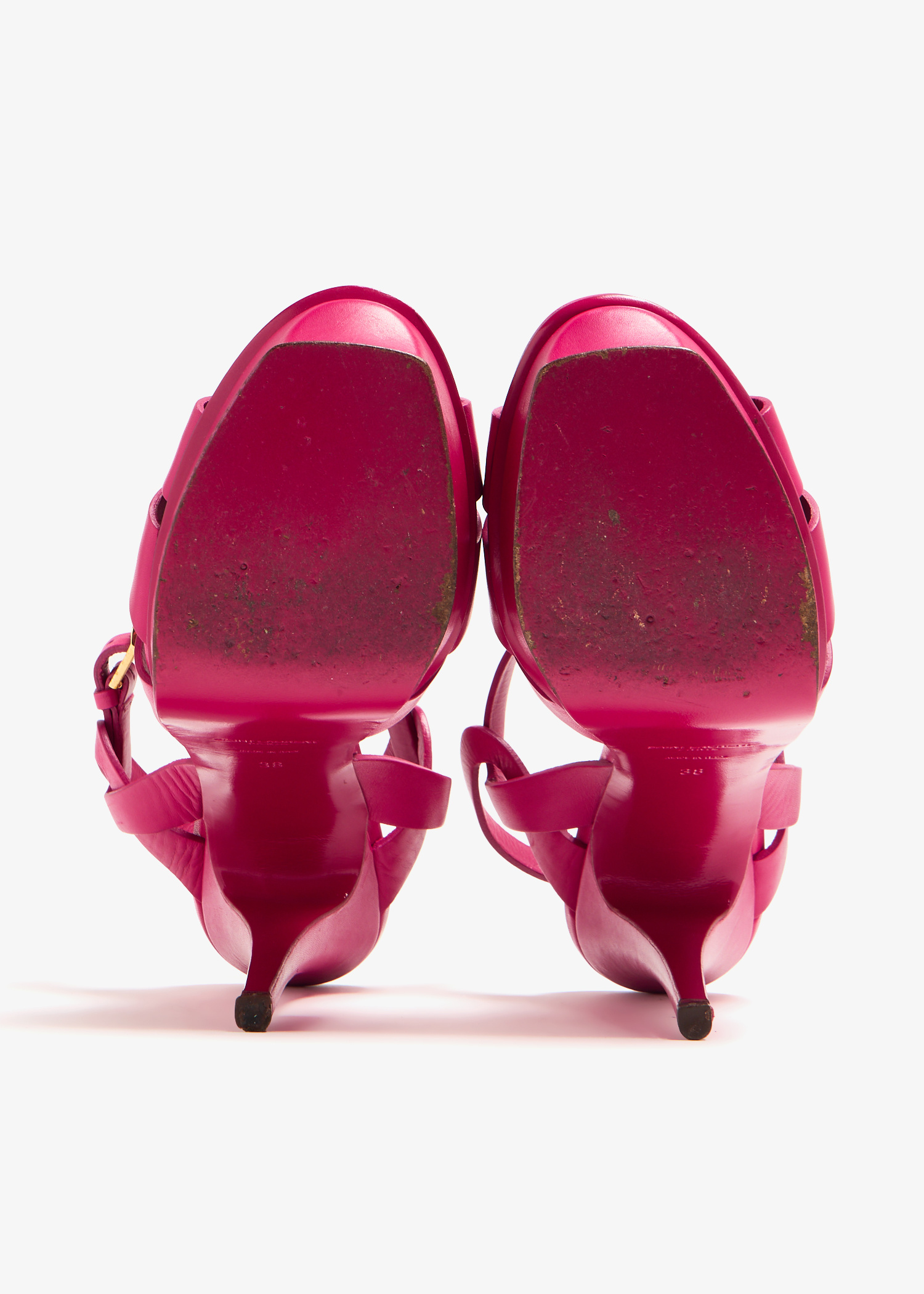 Saint Laurent Pre-Loved Tribute platform sandals for Women