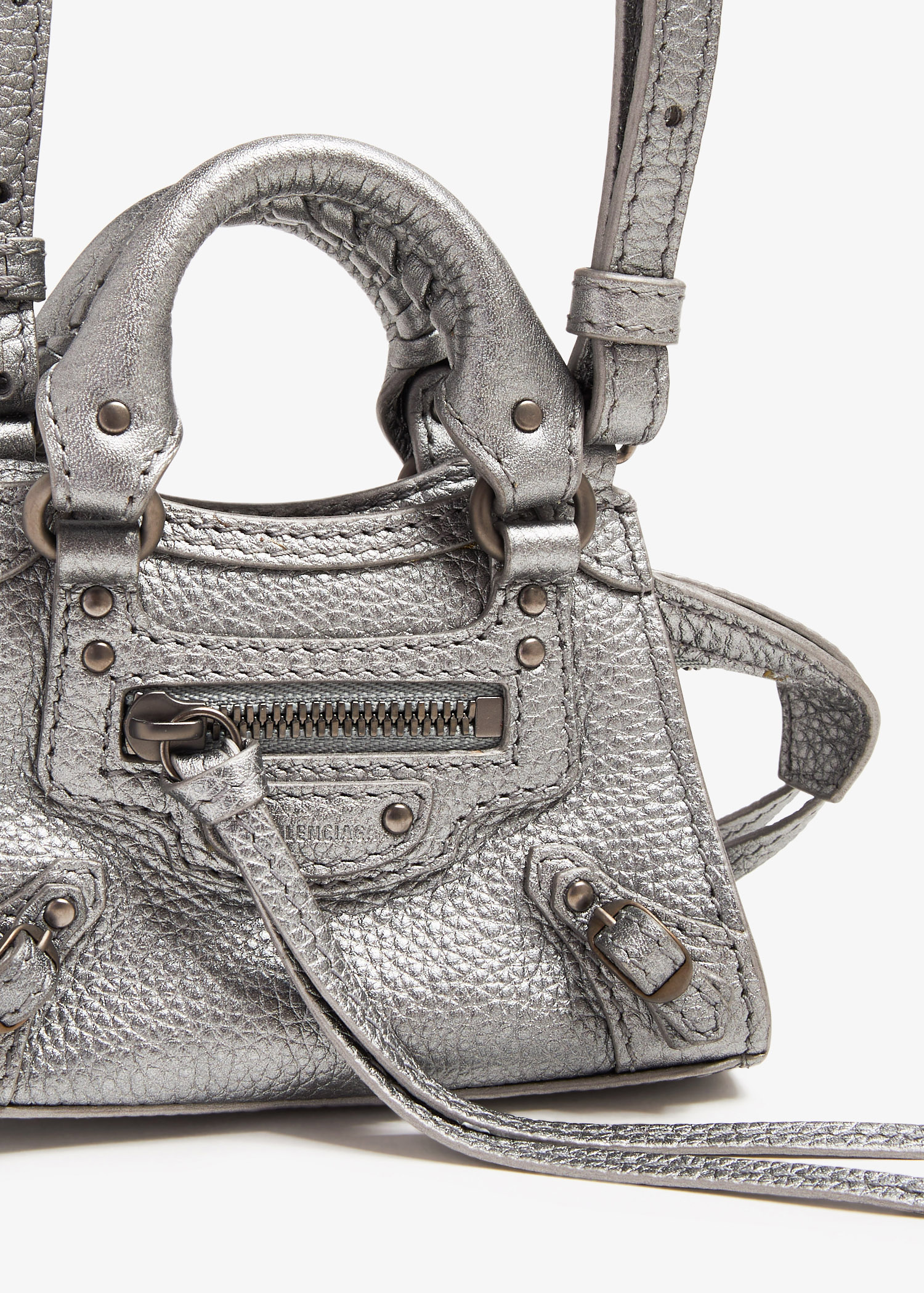 ●送料込●BALENCIAGA●NEO CLASSIC NANO バッグ Balenciaga Croc-Embossed Neo Classic Nano Top Handle Bag