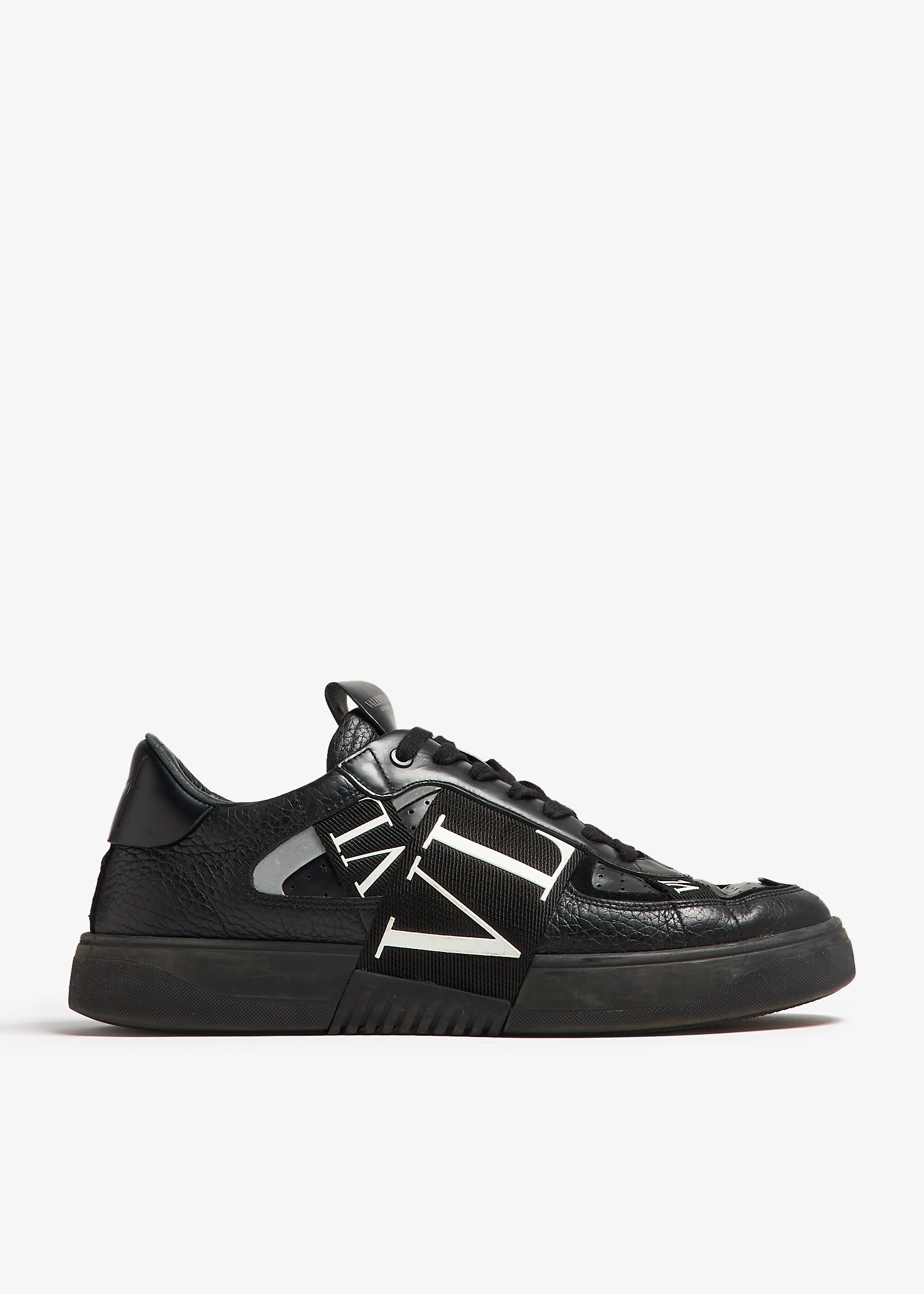 Valentino/ VLTNスライダー ブラック Valentino Black Rubber VLTN Slides