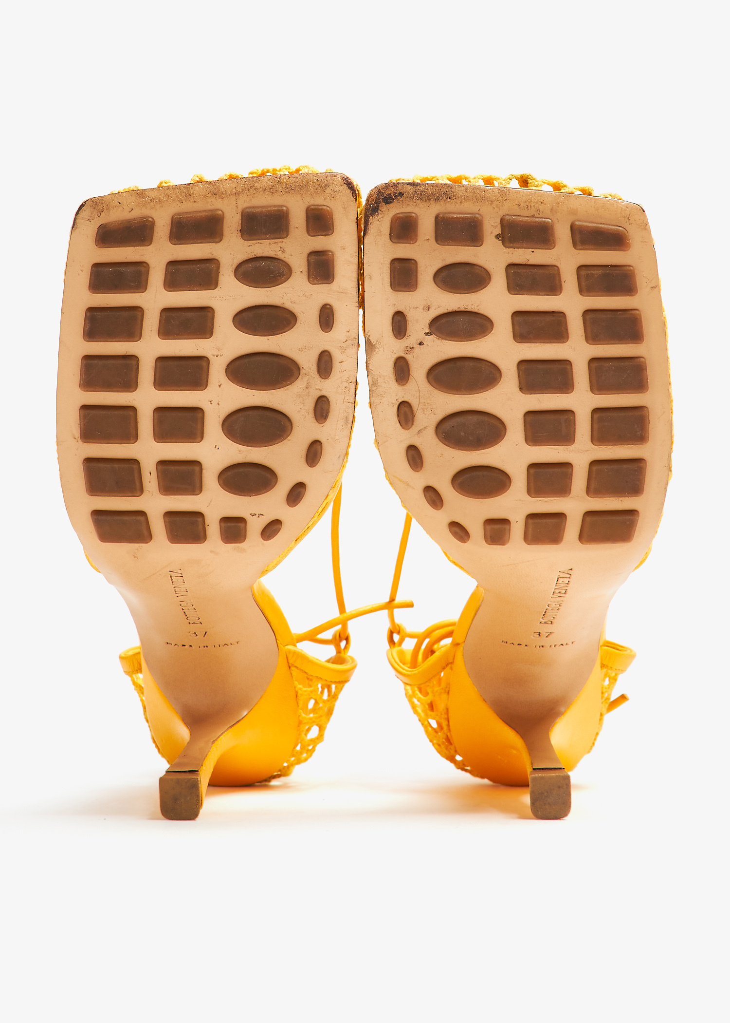 Bottega Veneta Pre-Loved Stretch sandals for Women - Yellow Bottega Veneta Pre-Loved Stretch sandals for Women - Yellow