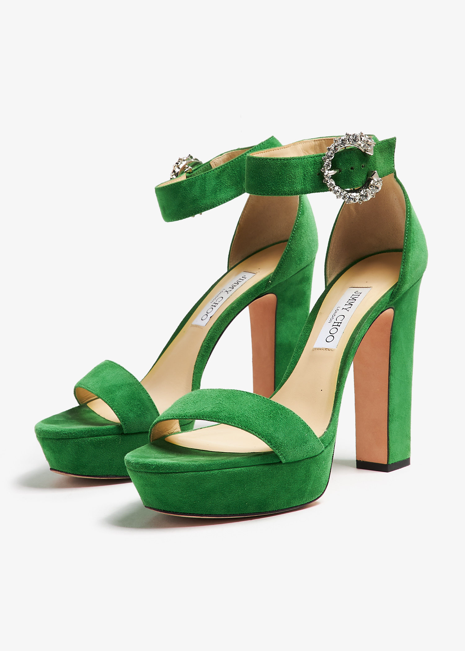 Jimmy Choo Pre-Loved Mionne 120 platform sandals for Women - Green