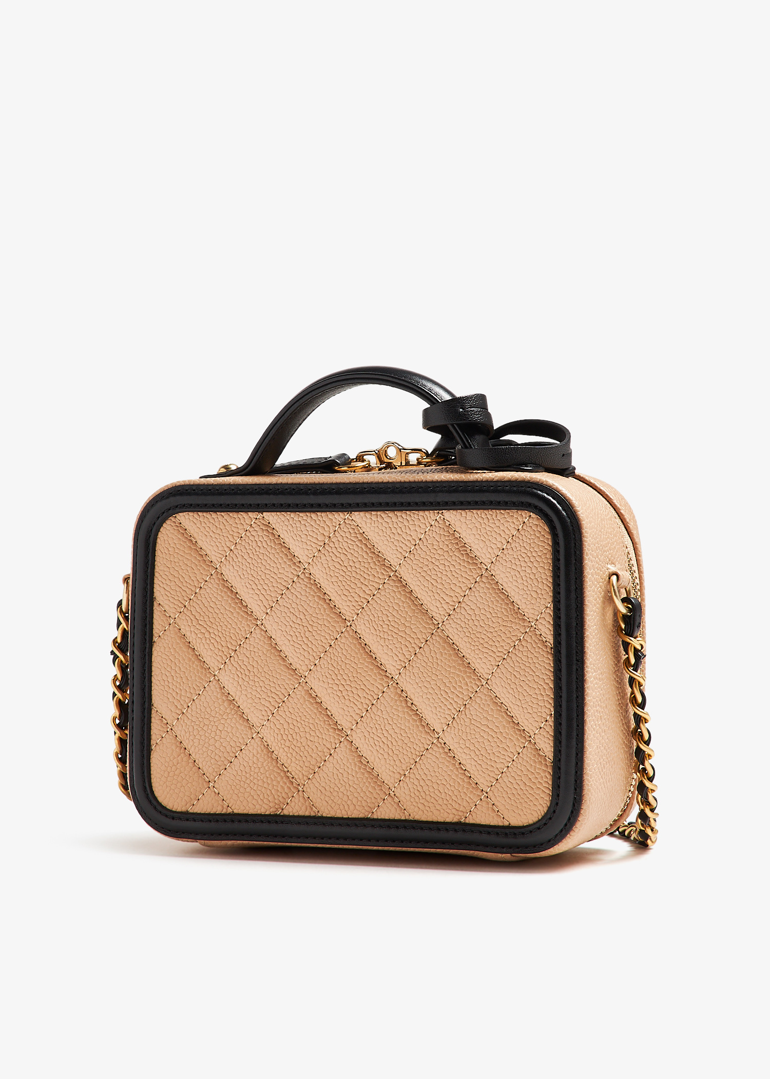 Chanel Pre-Loved CC Filigree vanity case for Women - Beige
