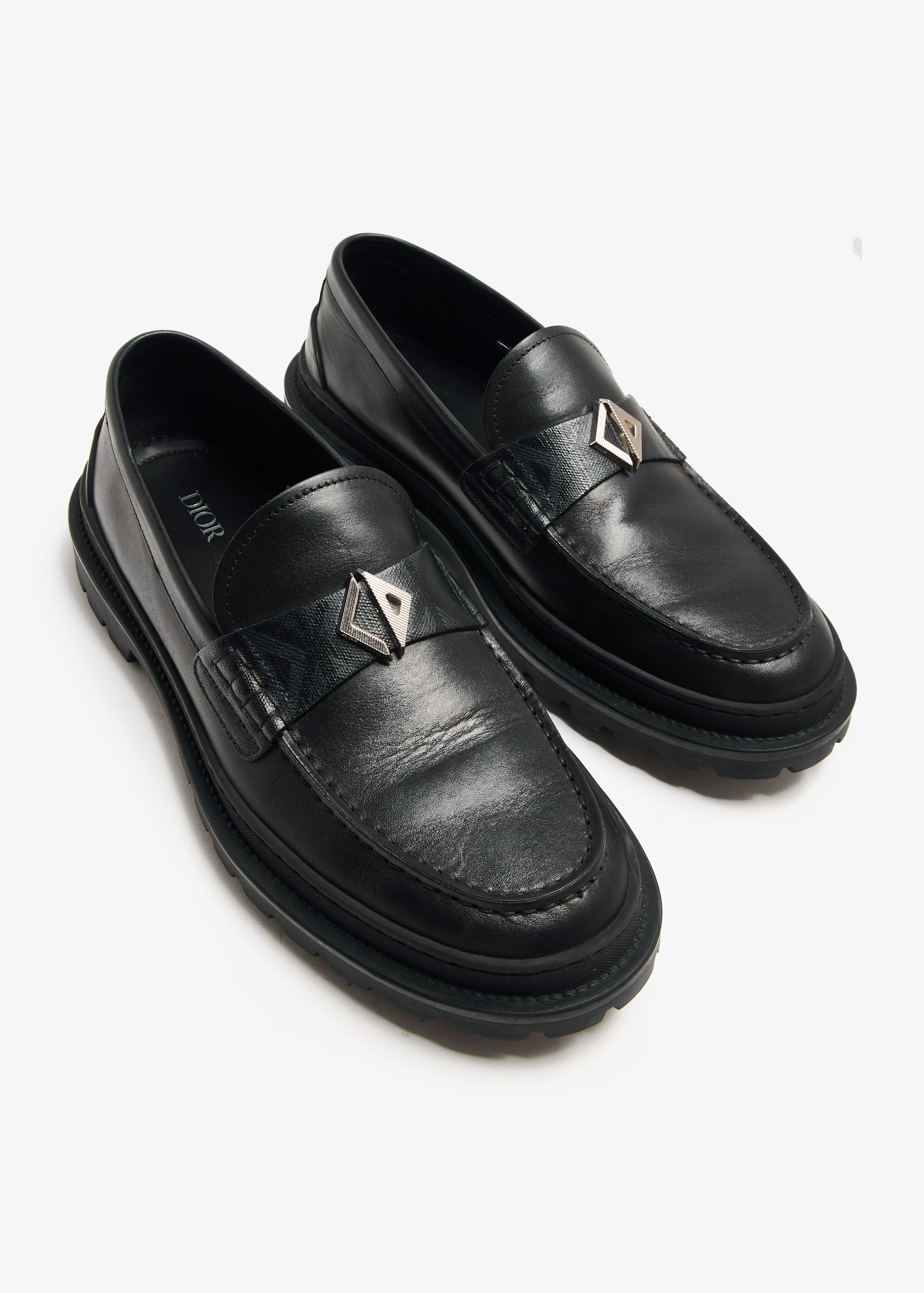 Dior Pre-Loved Explorer loafers for Men - Black in UAE | Level Shoes