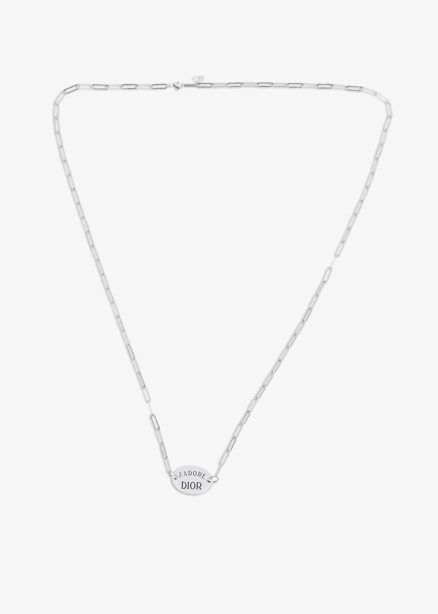 Dior Pre-Loved Email Me choker necklace for Women - Silver in KSA