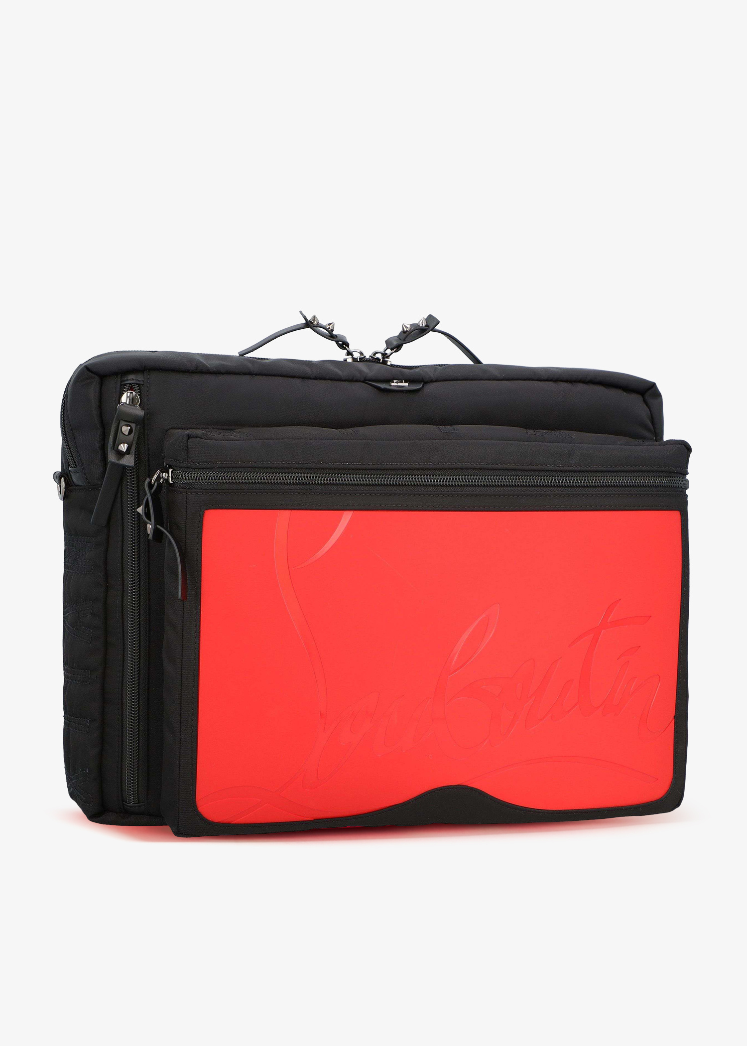 ◆◆VIP◆◆Louboutin Loubideal 3Way Bag UNISEX Loubideal - Belt bag - Rubber and fabric - Black - Christian